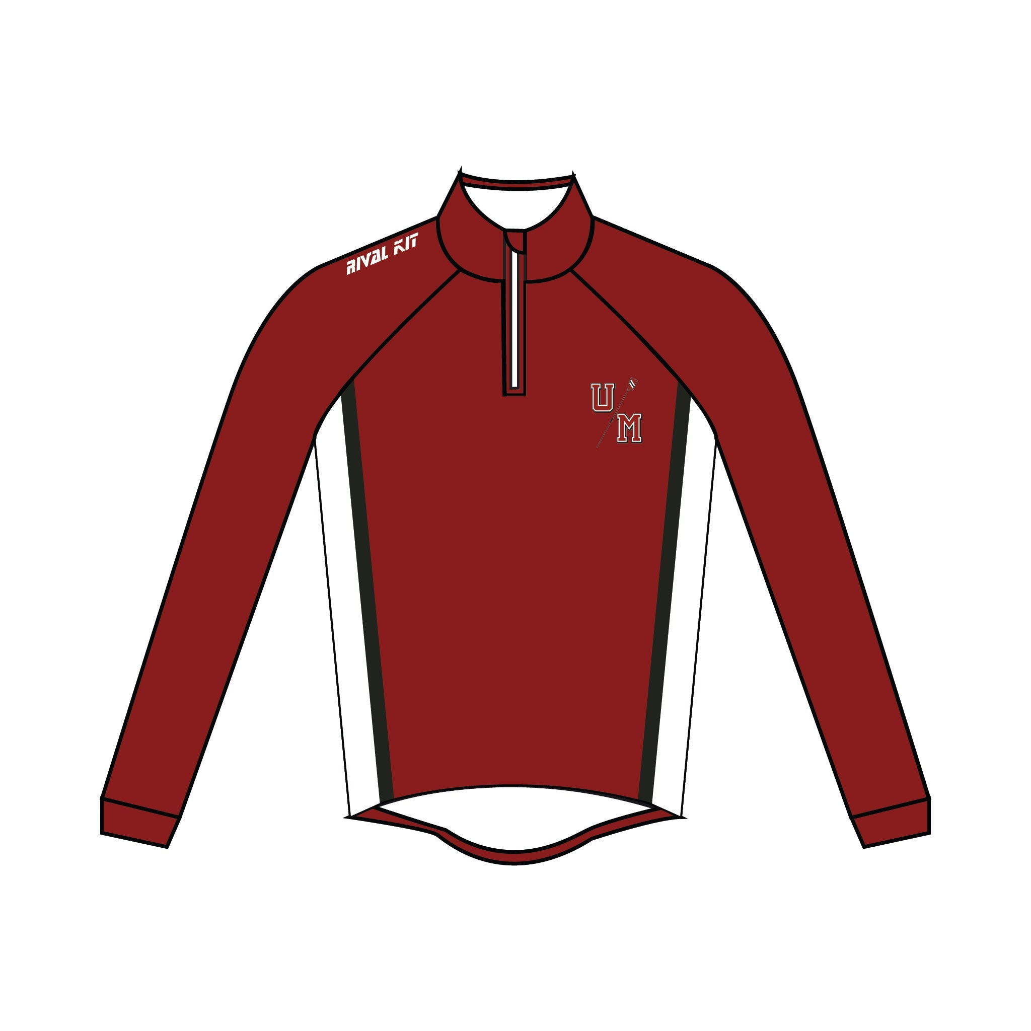 University of Massachusetts Men’s Rowing Thermal Splash Jacket 1