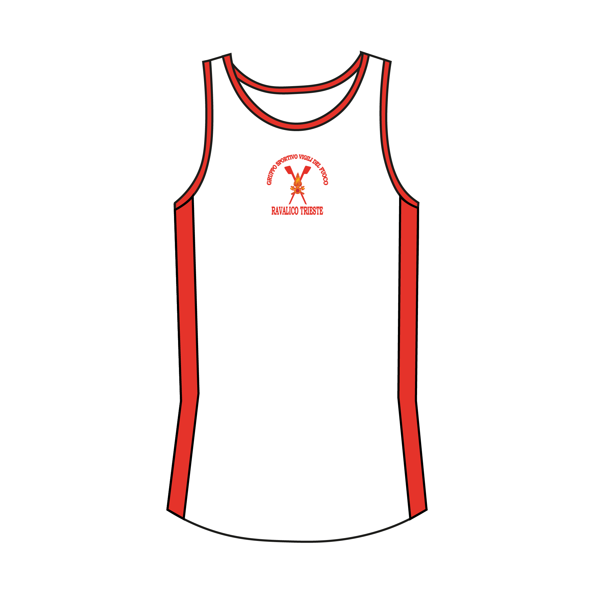 Trieste Firefighter's Rowing Club Gym Vest