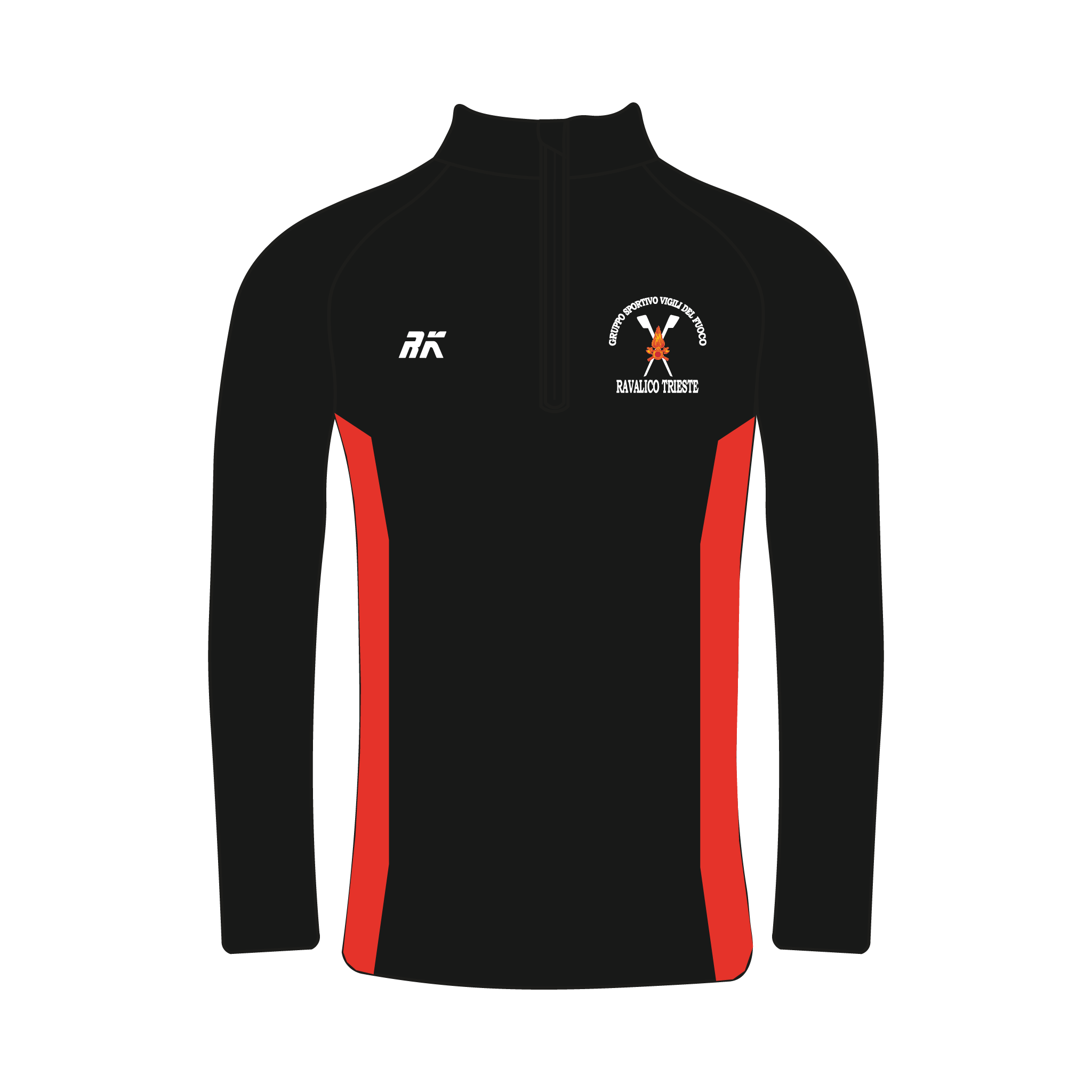 Trieste Firefighter's Rowing Club Bespoke Q-Zip