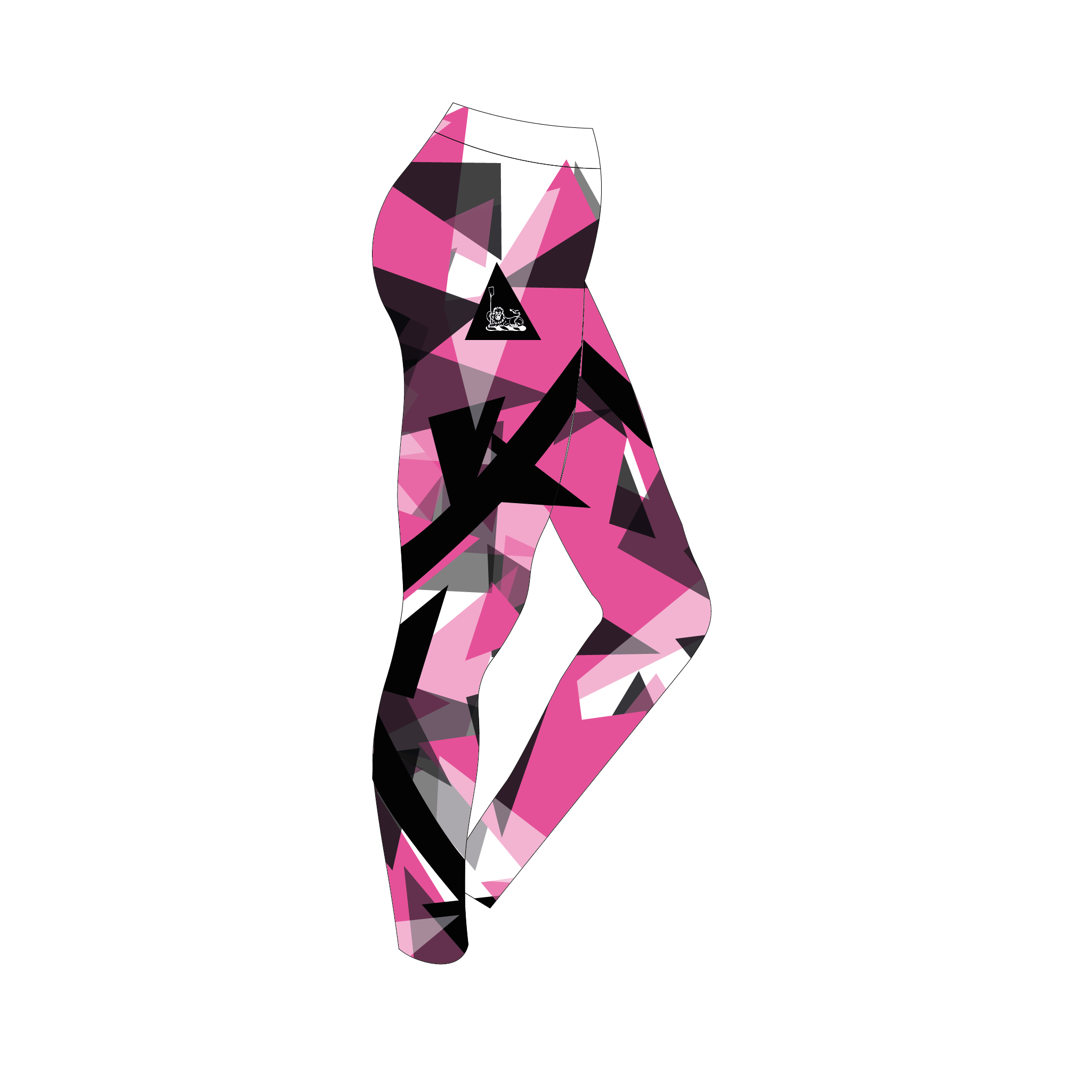 Churchill College Boat Club Leggings Design 2