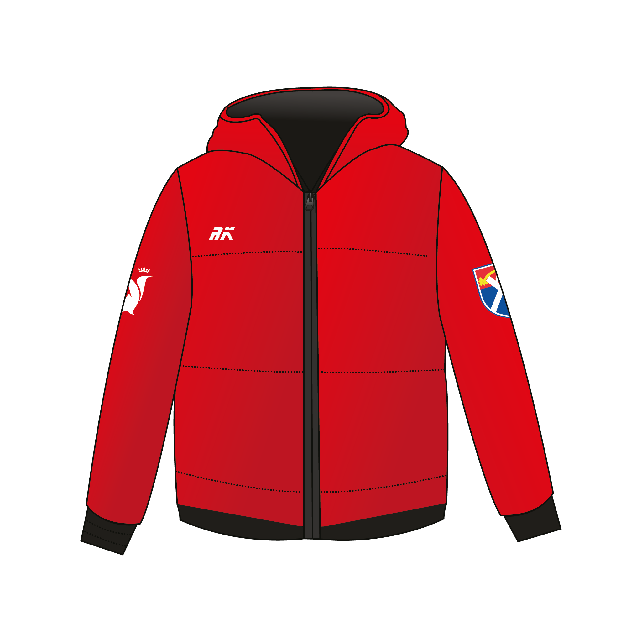 Dundee University Weight Lifting Club Puffa Jacket