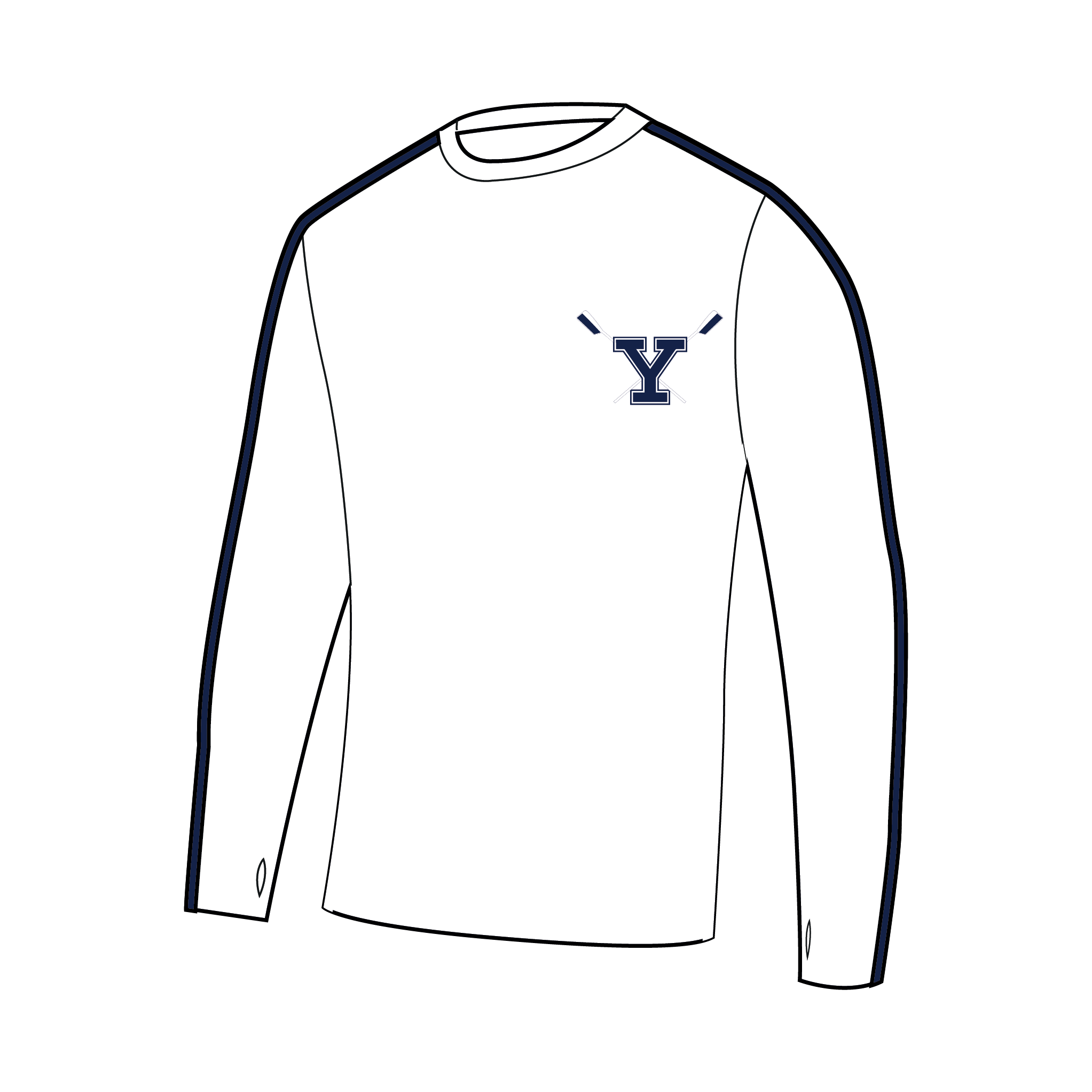 Yale Heavies Bespoke Long Sleeve Gym T-Shirt