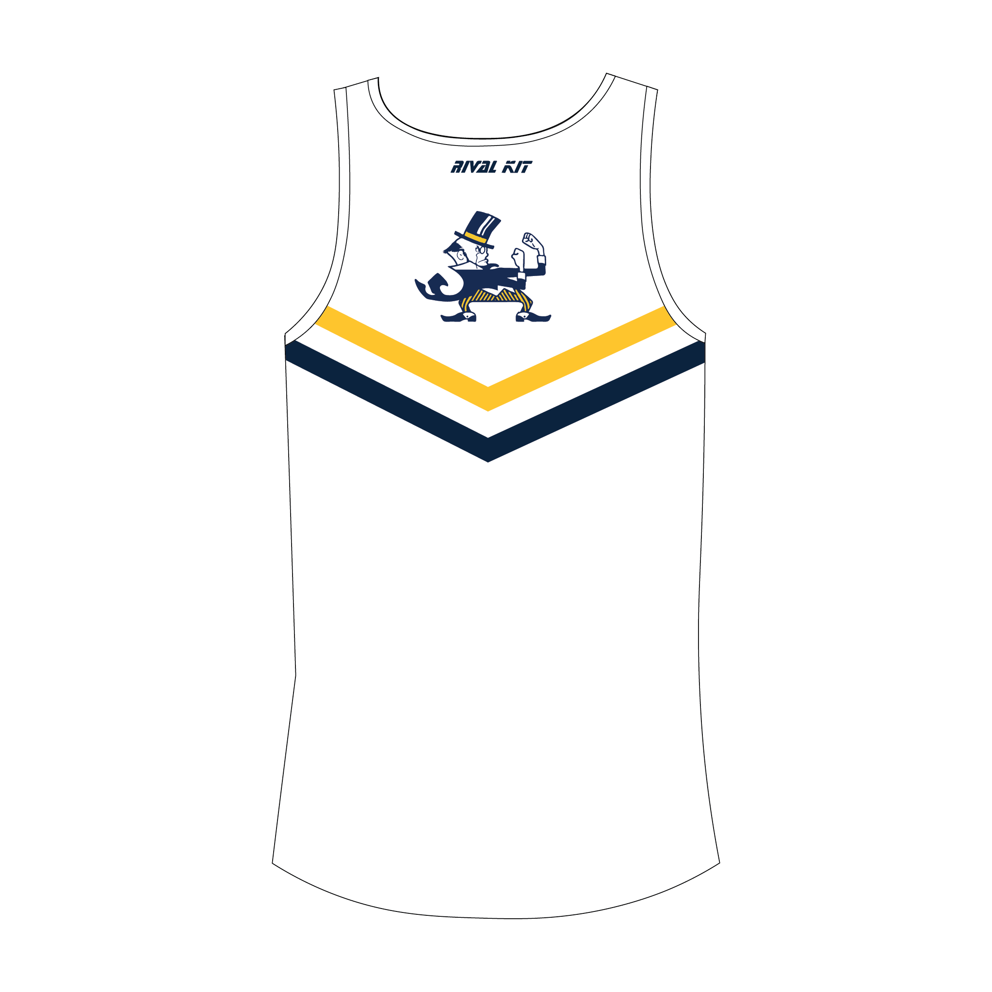 B-CC Crew White Gym Vest