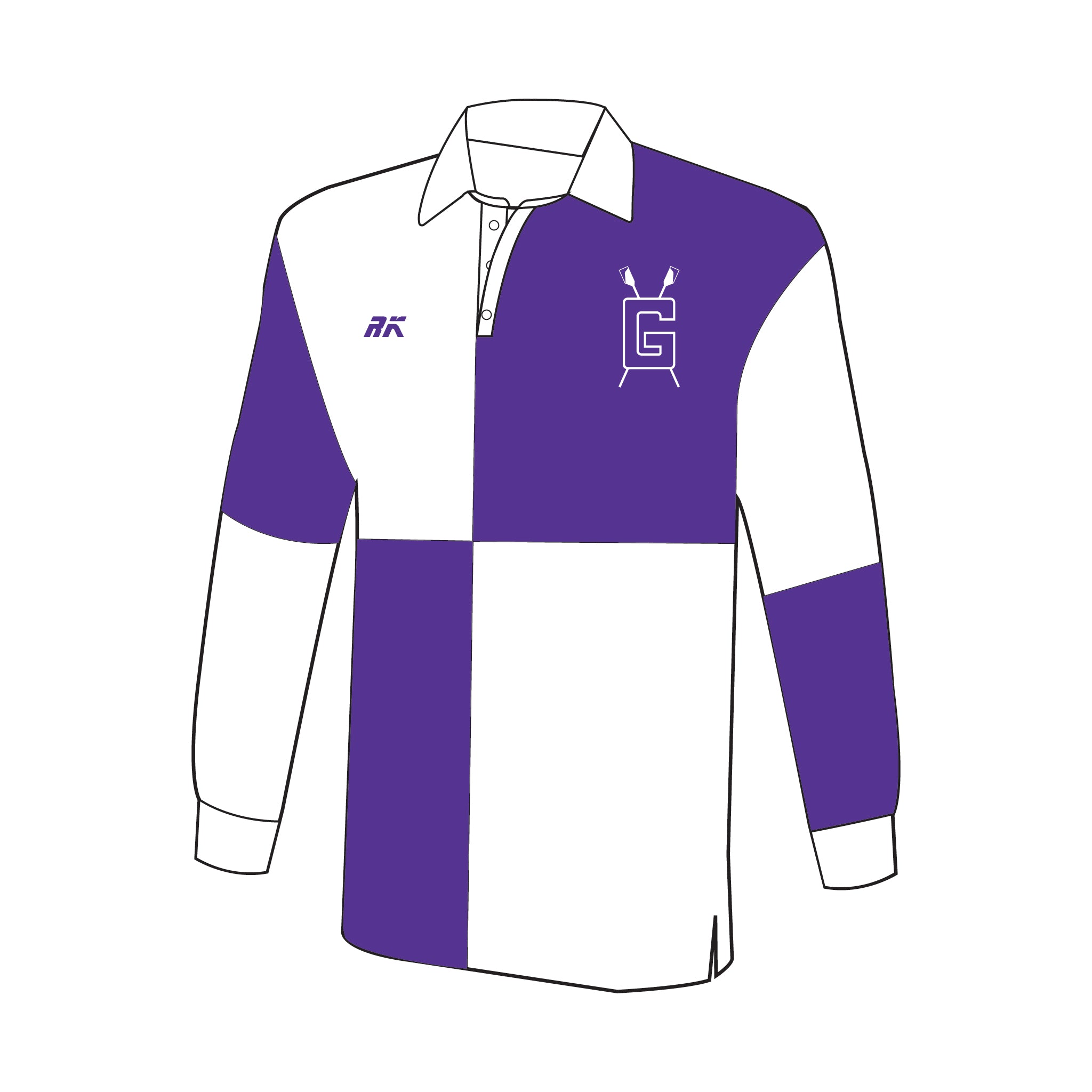 Gonzaga College High School Rowing Rugby Shirt