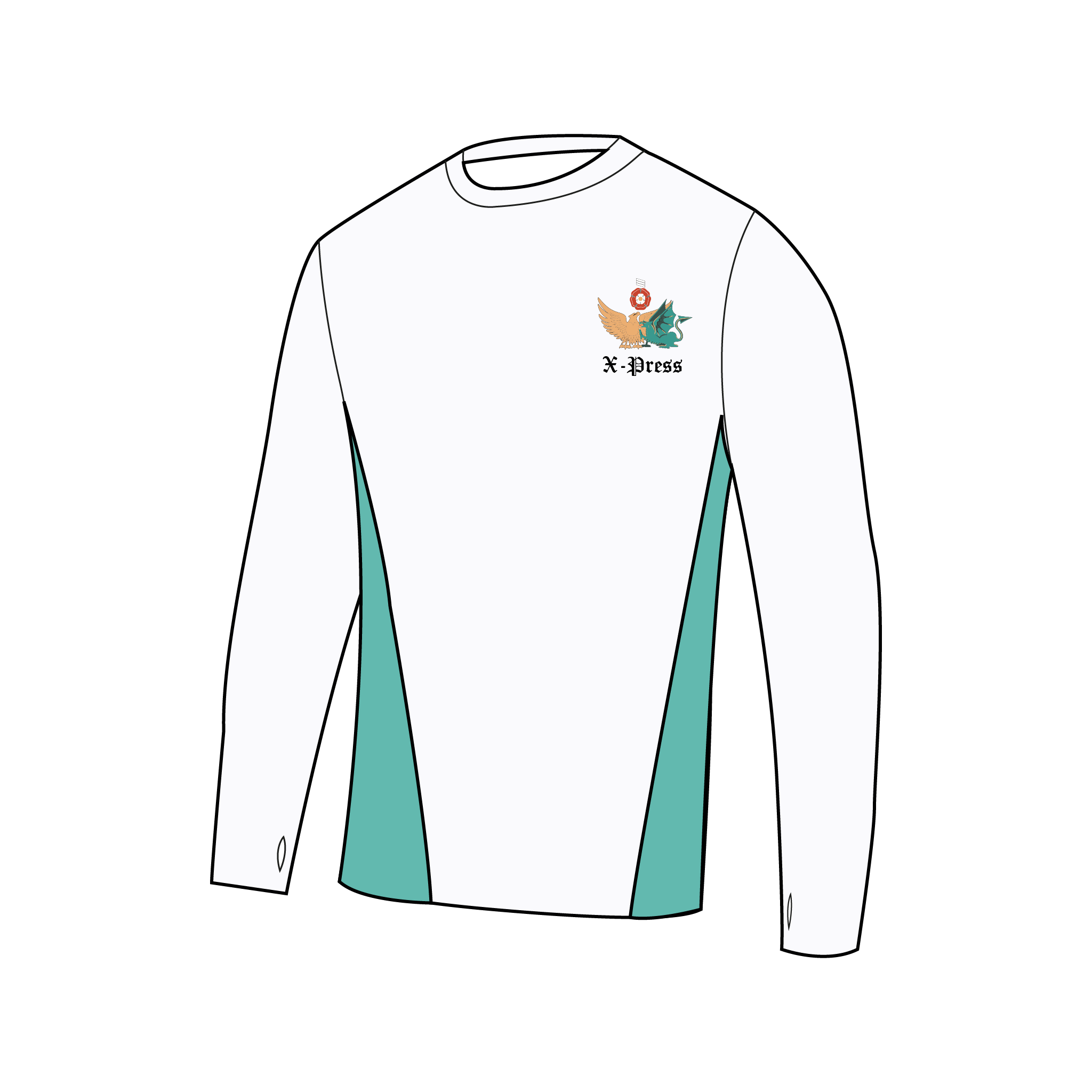 X-Press Boat Club Bespoke Long Sleeve Gym T-Shirt
