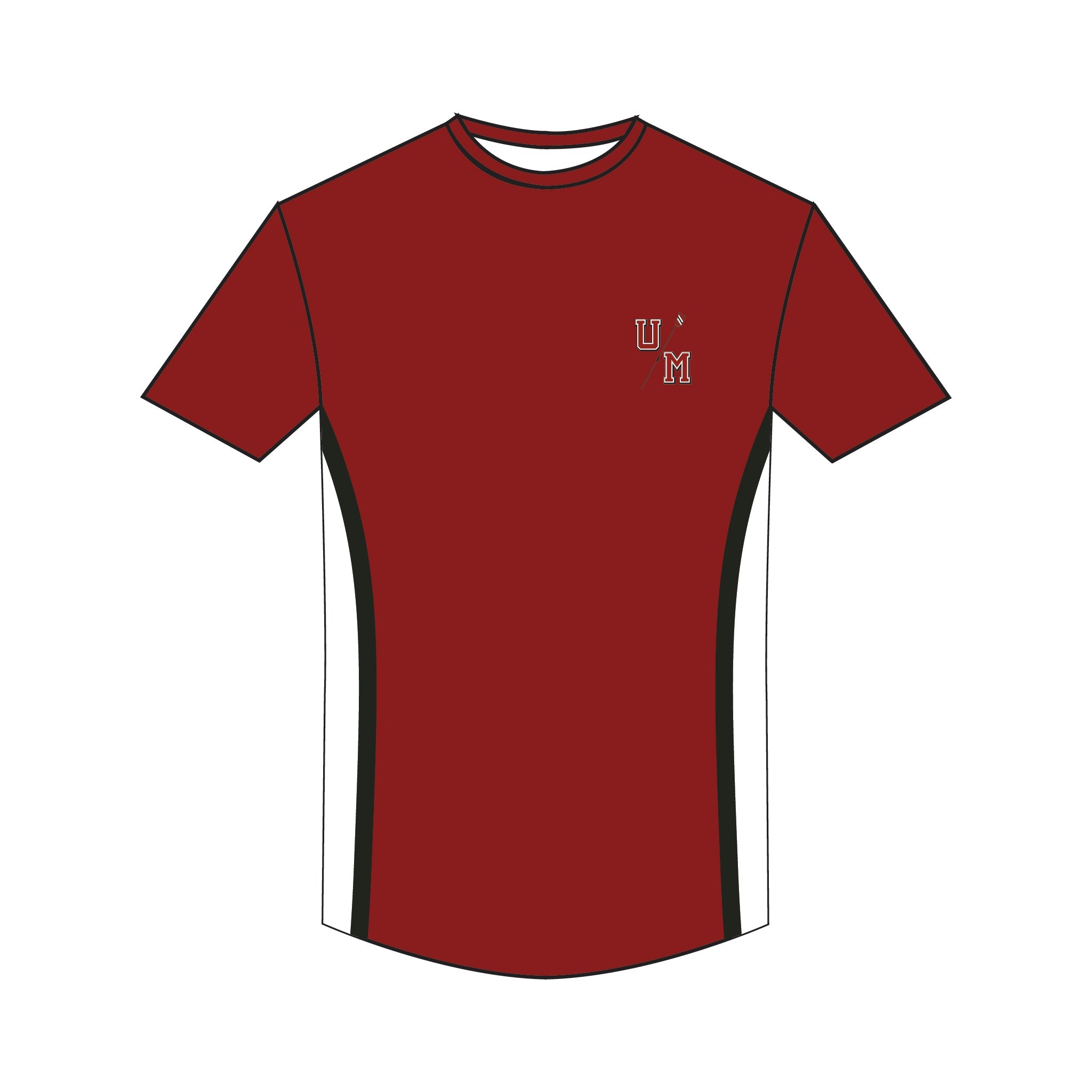 University of Massachusetts Men’s Rowing Bespoke Gym T-Shirt 1