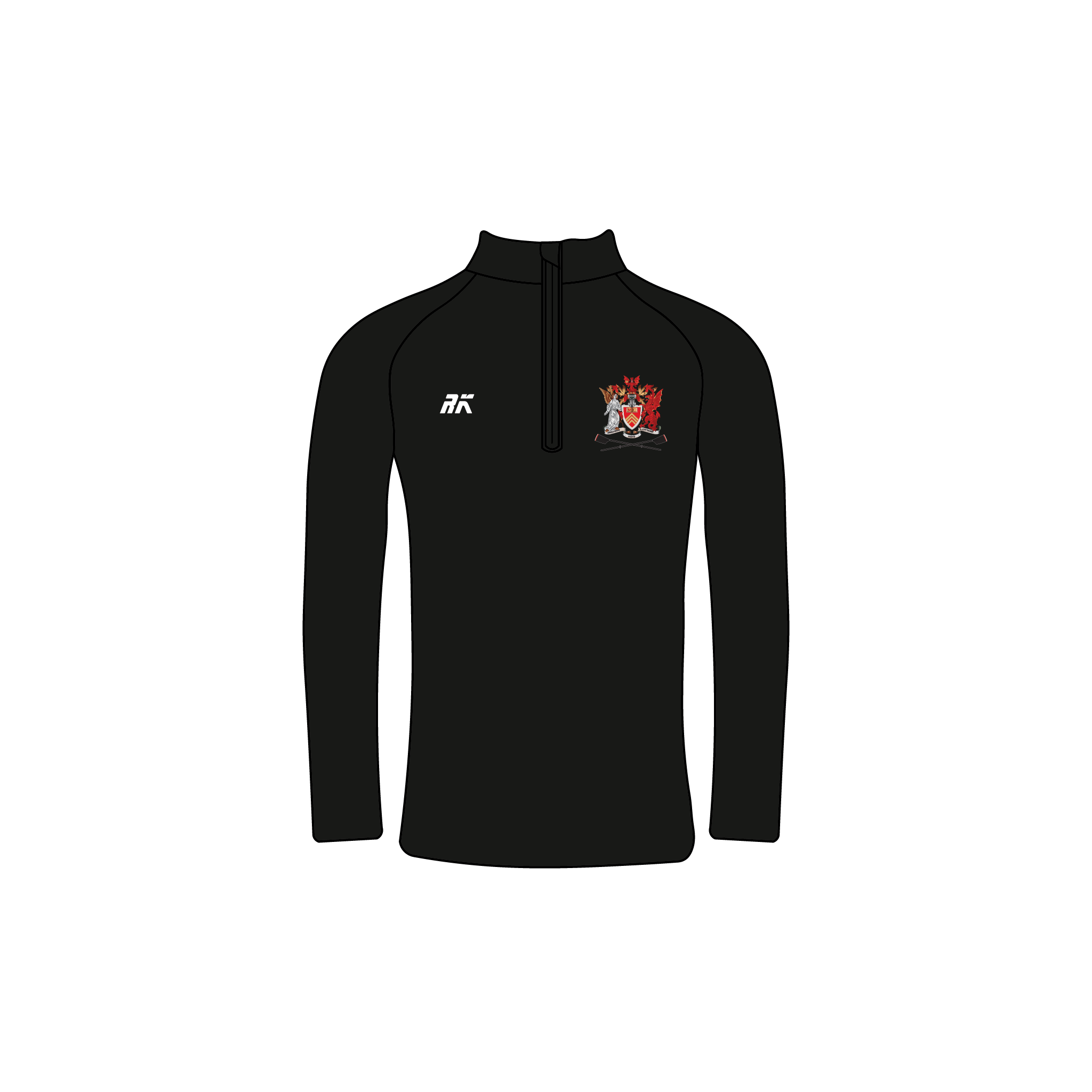 Cardiff University Rowing Club Black Bespoke Q-Zip