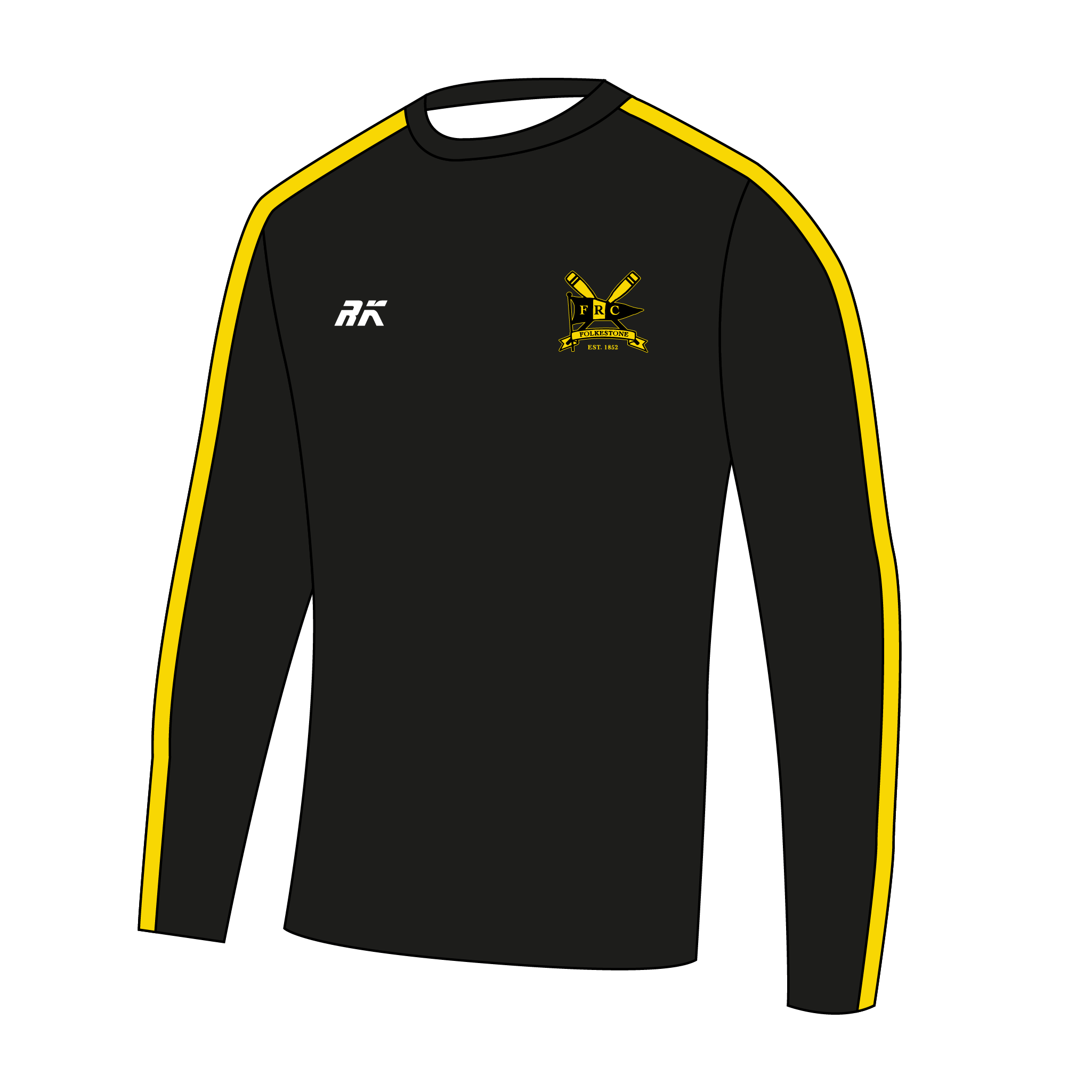 Folkestone Rowing Club Bespoke Long Sleeve Gym T-Shirt