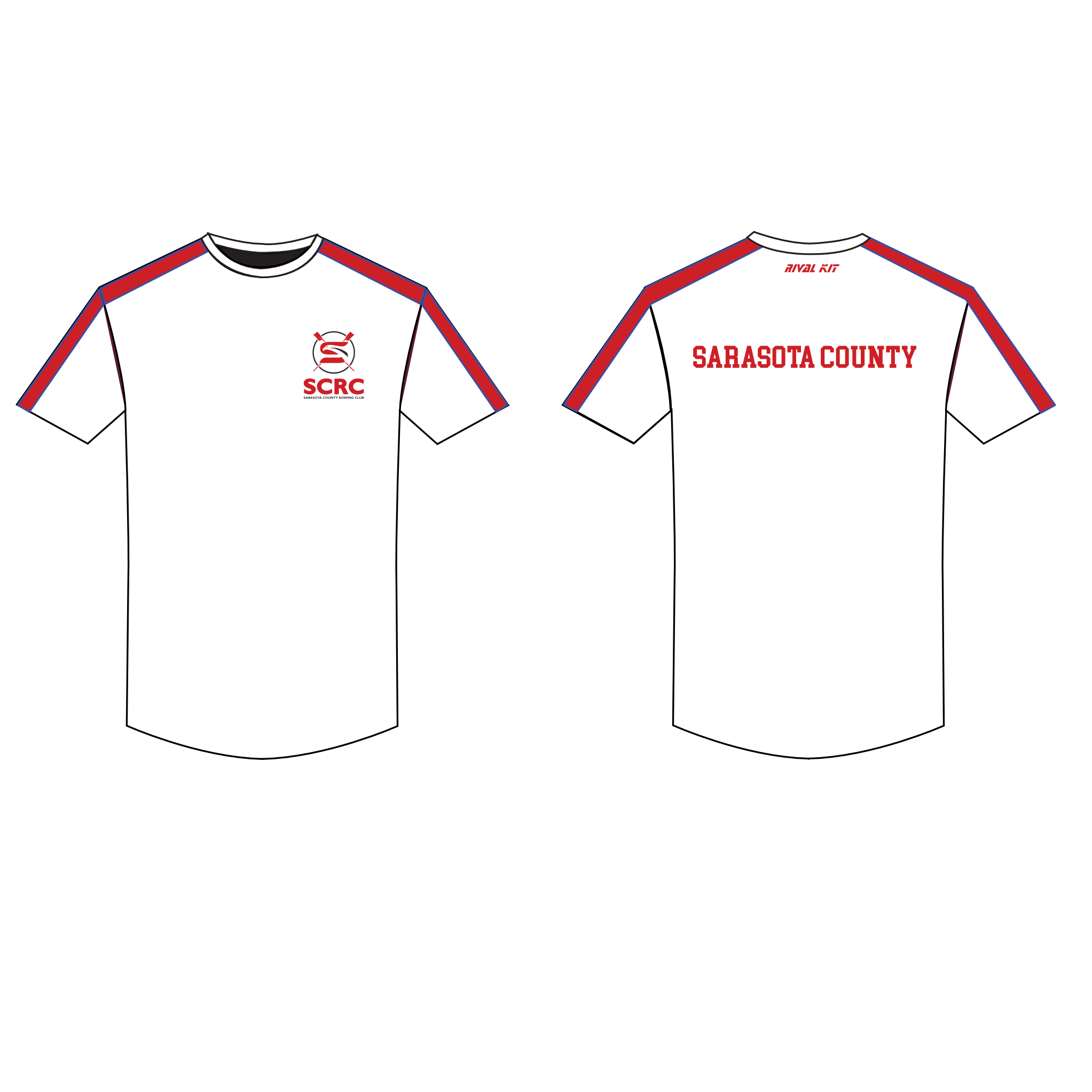 Sarasota County Rowing Club Short Sleeve Gym T-Shirt