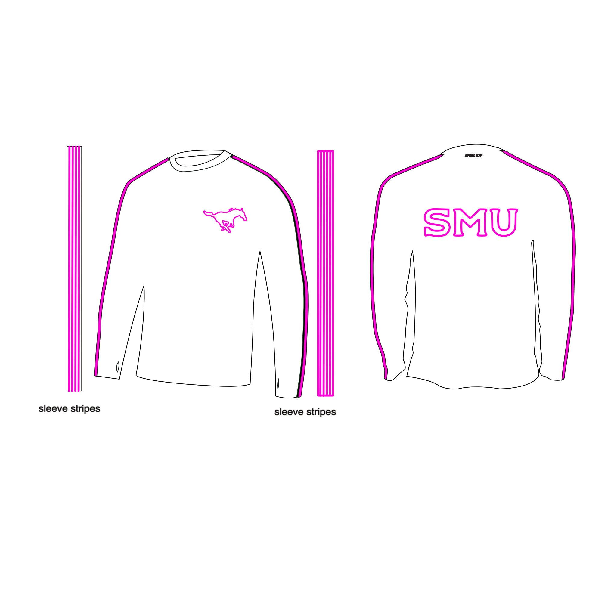 SMU PINK LONG SLEEVE LONG SLEEVE