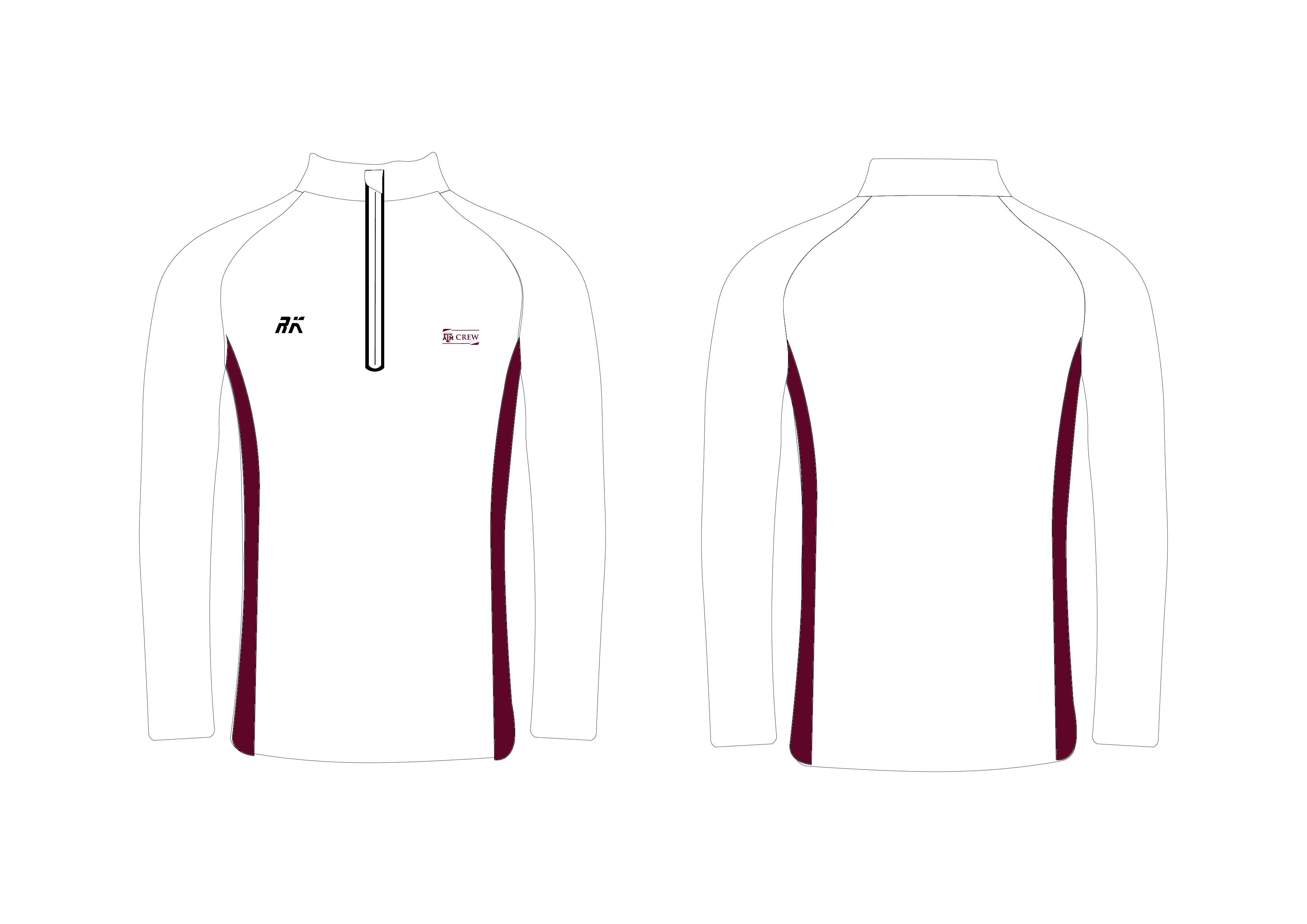 Texas A&M Performance White Q-zip