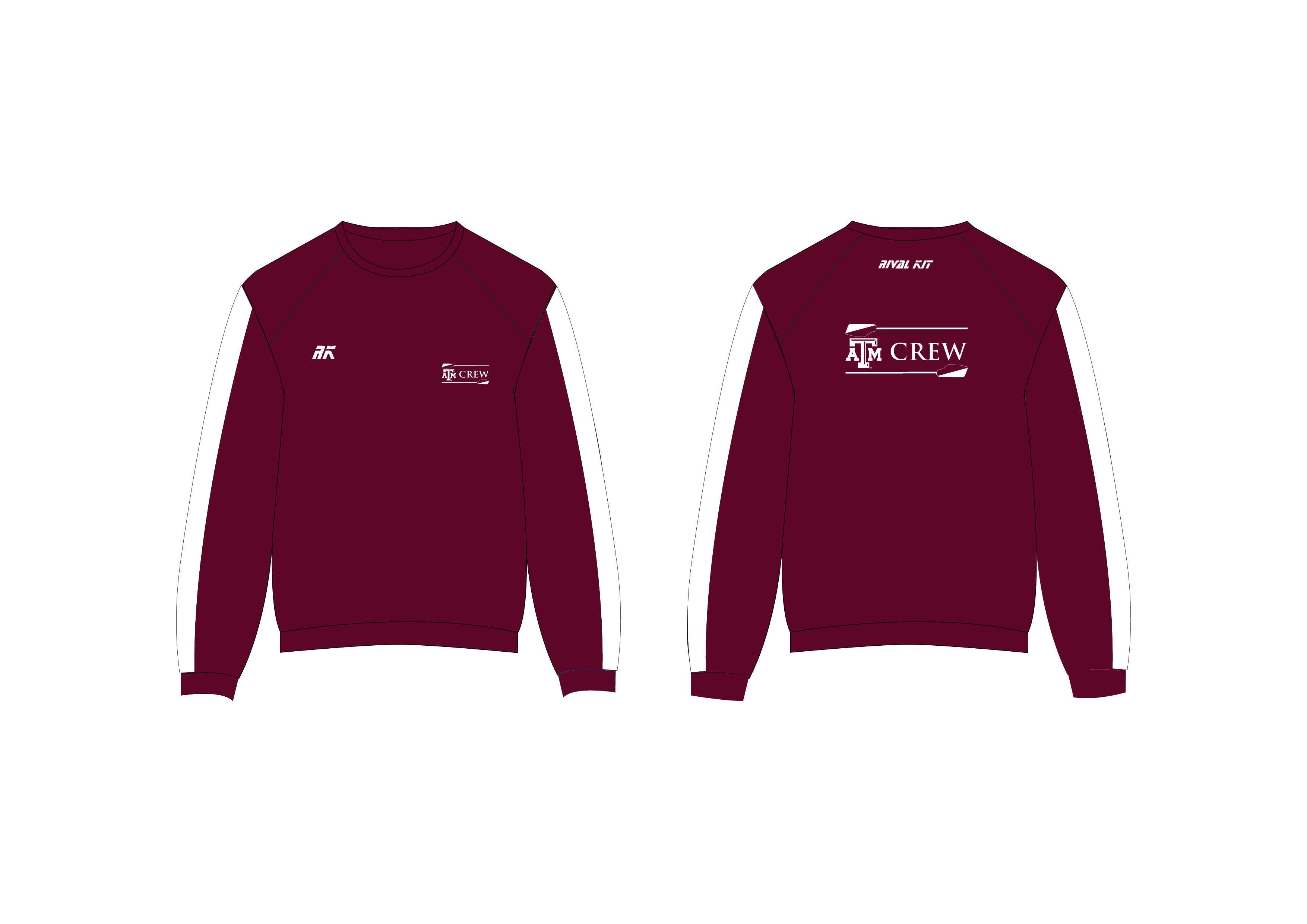 Texas A&M White Stripe Sweatshirt