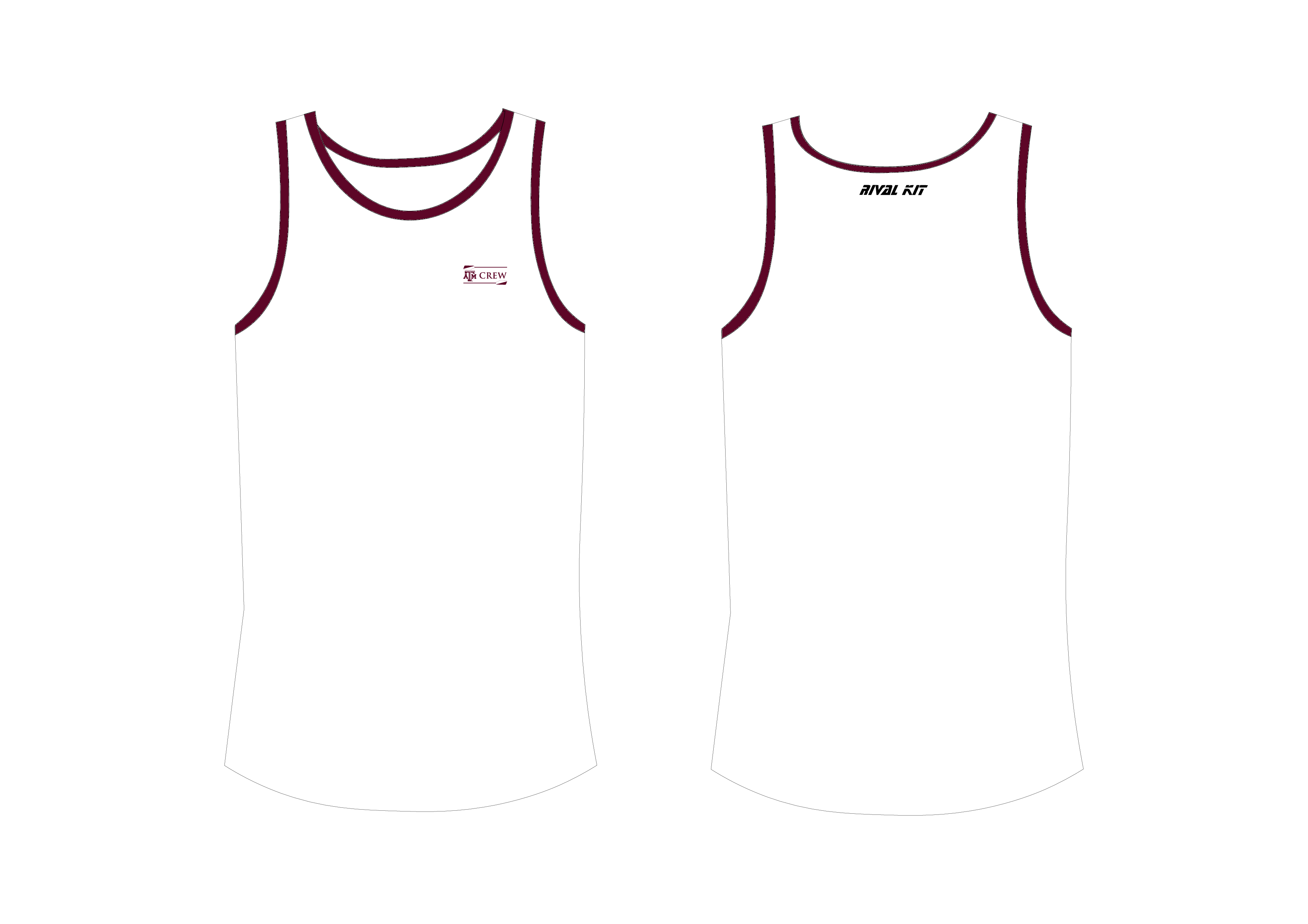 Texas A&M Plain White Vest