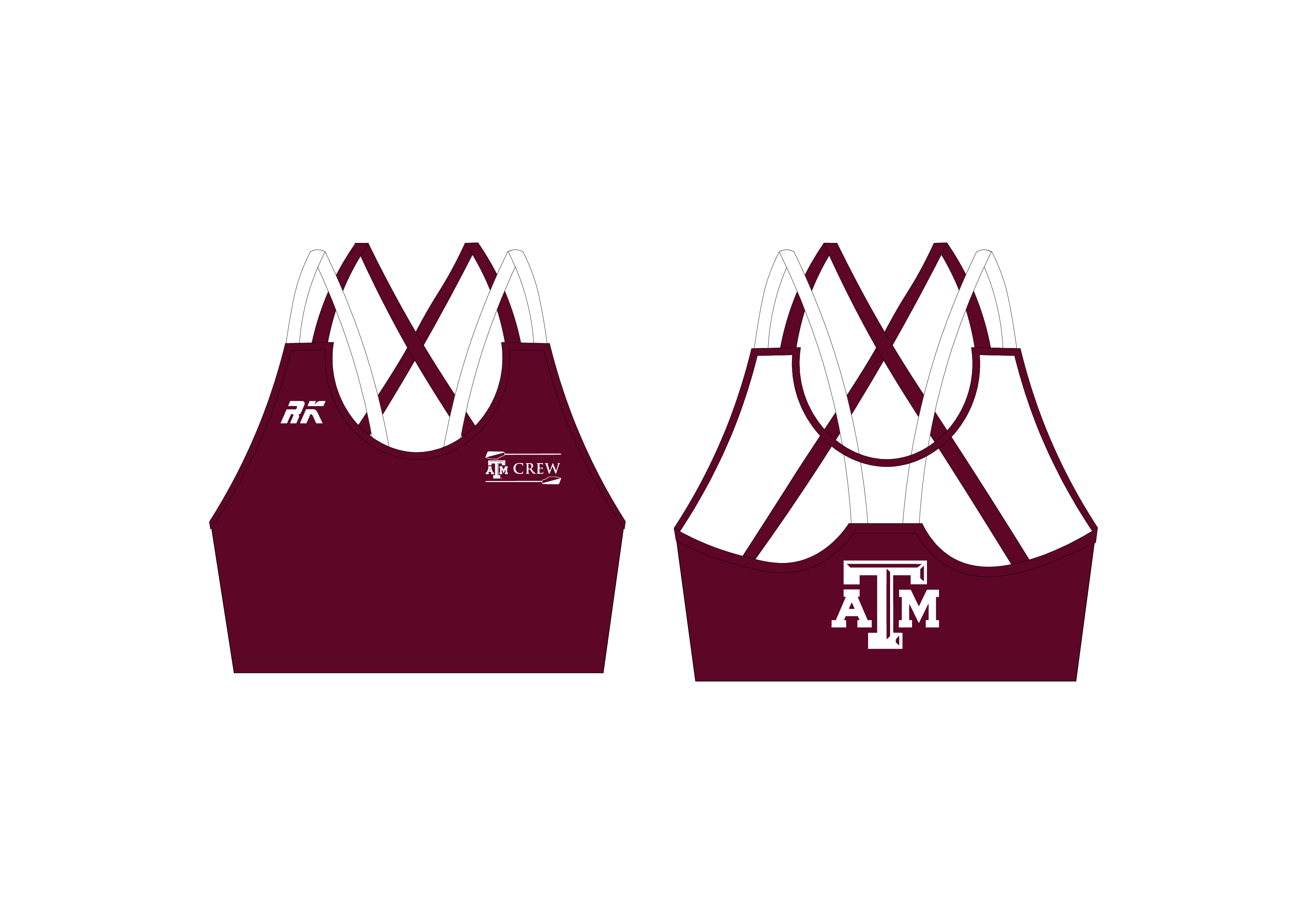 Texas A&M Strappy Sports Bra