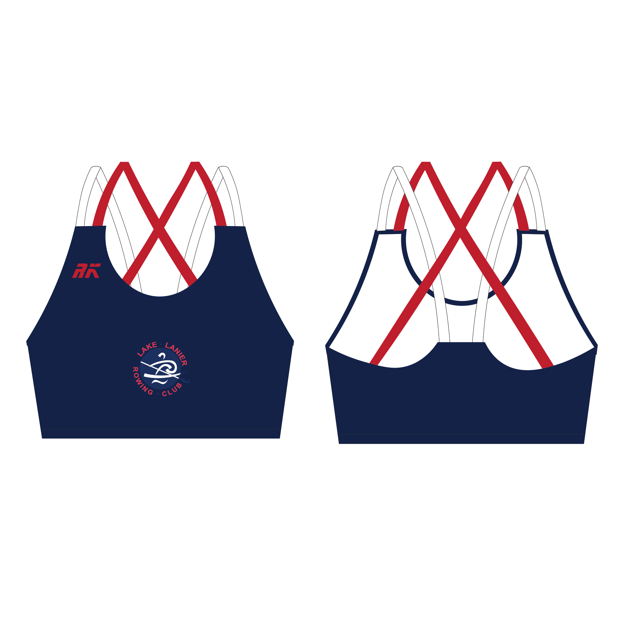 Lake Lanier Strappy Sports Bra