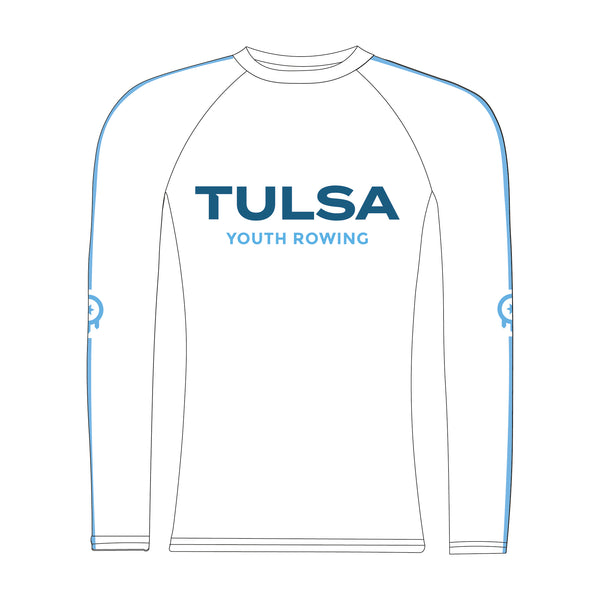 Tulsa Youth Rowing White Long Sleeve Base Layer