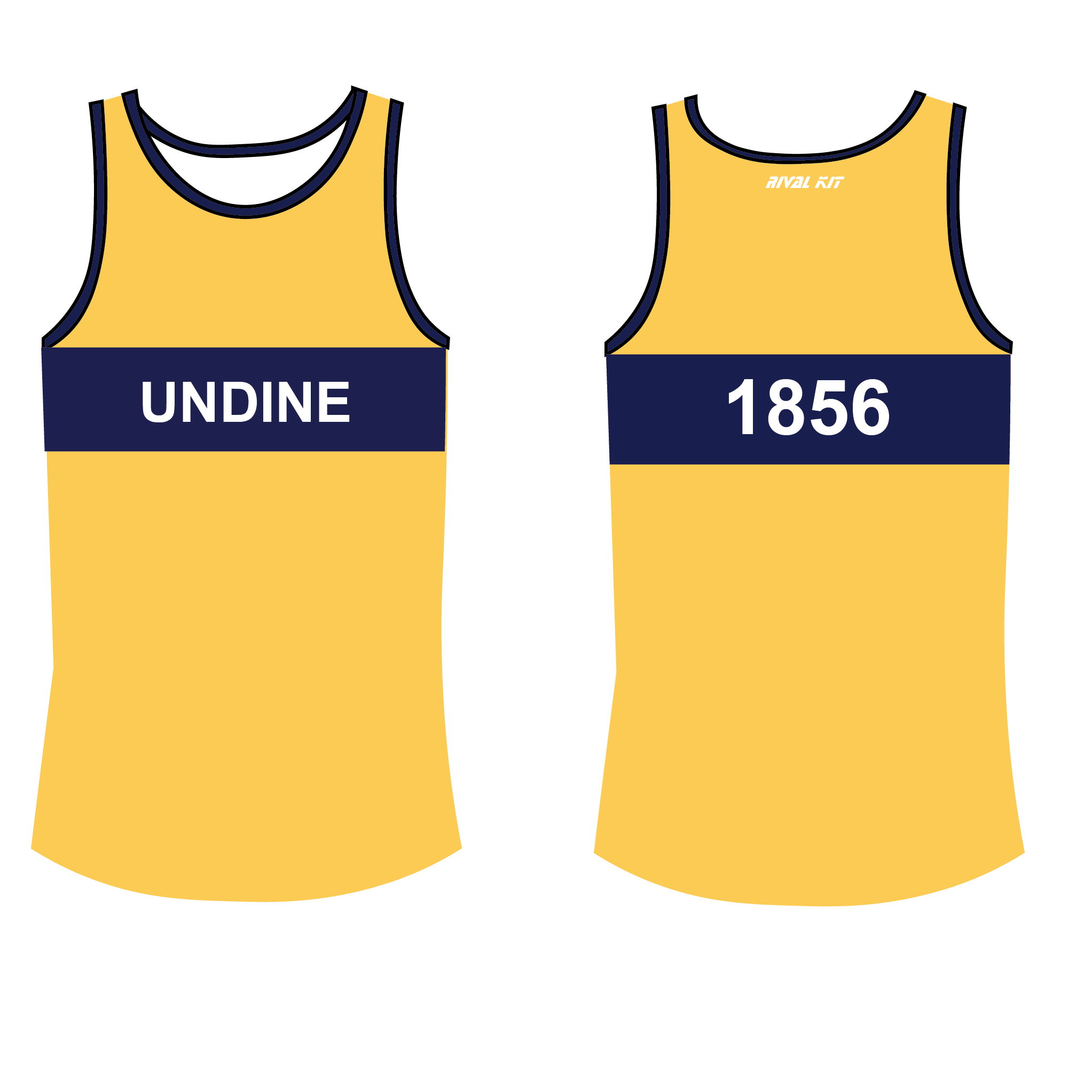 Undine Racing Yellow Gym Vest