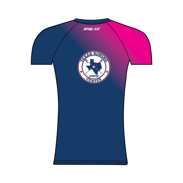 Texas Rowing Center Pink Hi-Vis Short Sleeve Base-Layer