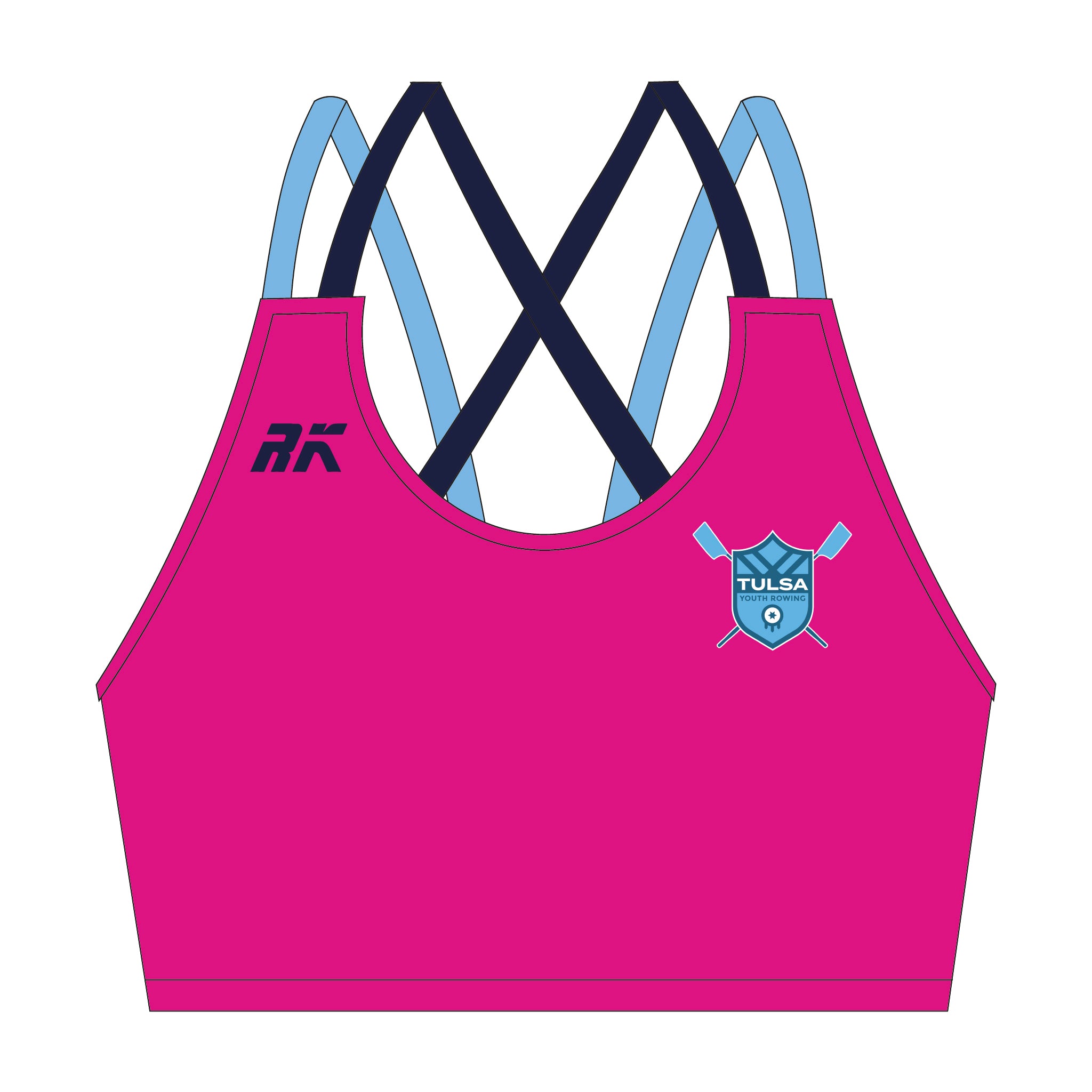 Tulsa Youth Rowing Strappy Sports Bra