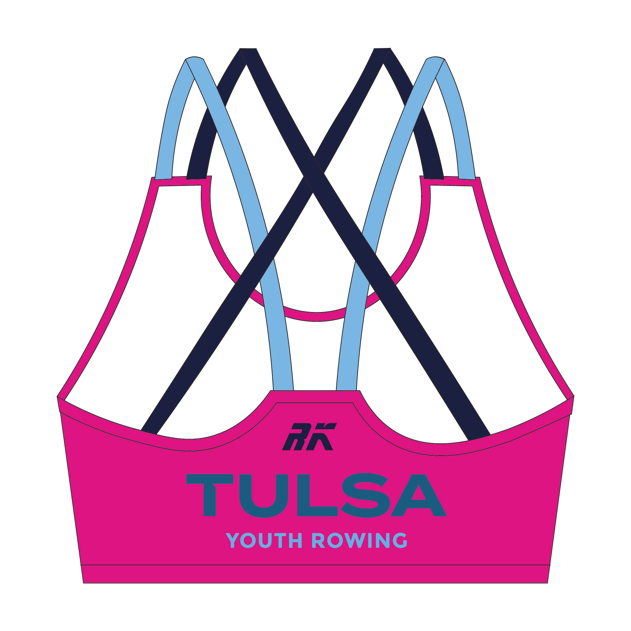 Tulsa Youth Rowing Strappy Sports Bra