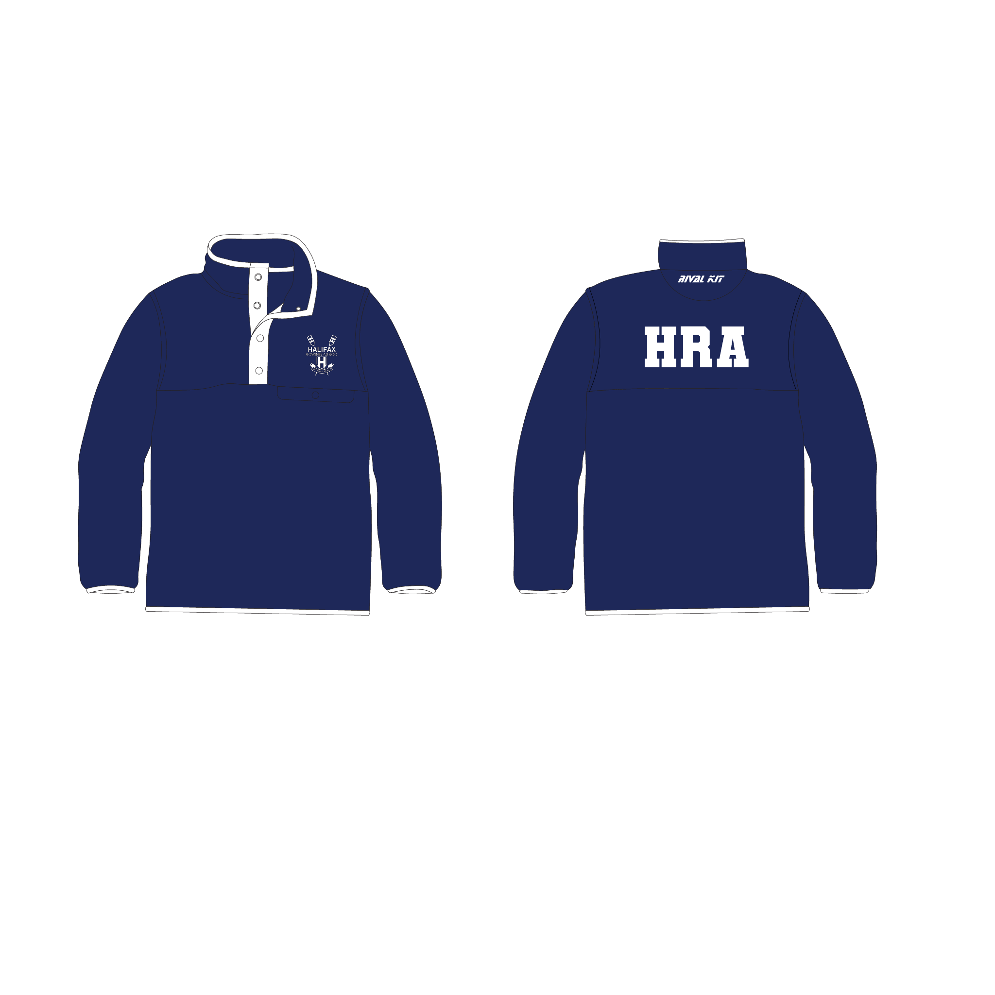 Halifax Rowing Navy Pocket Fleece