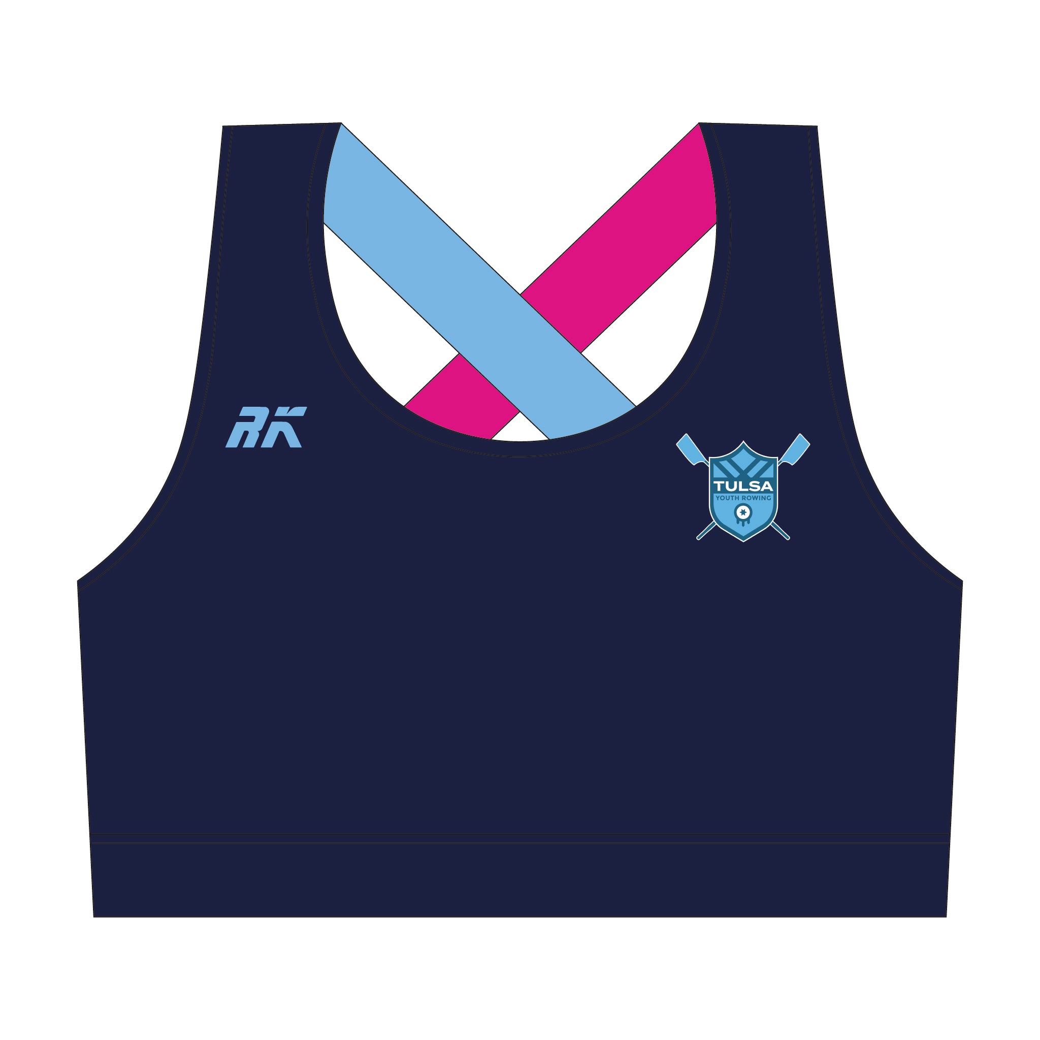 Tulsa Youth Rowing Cross-Back Sports Bra