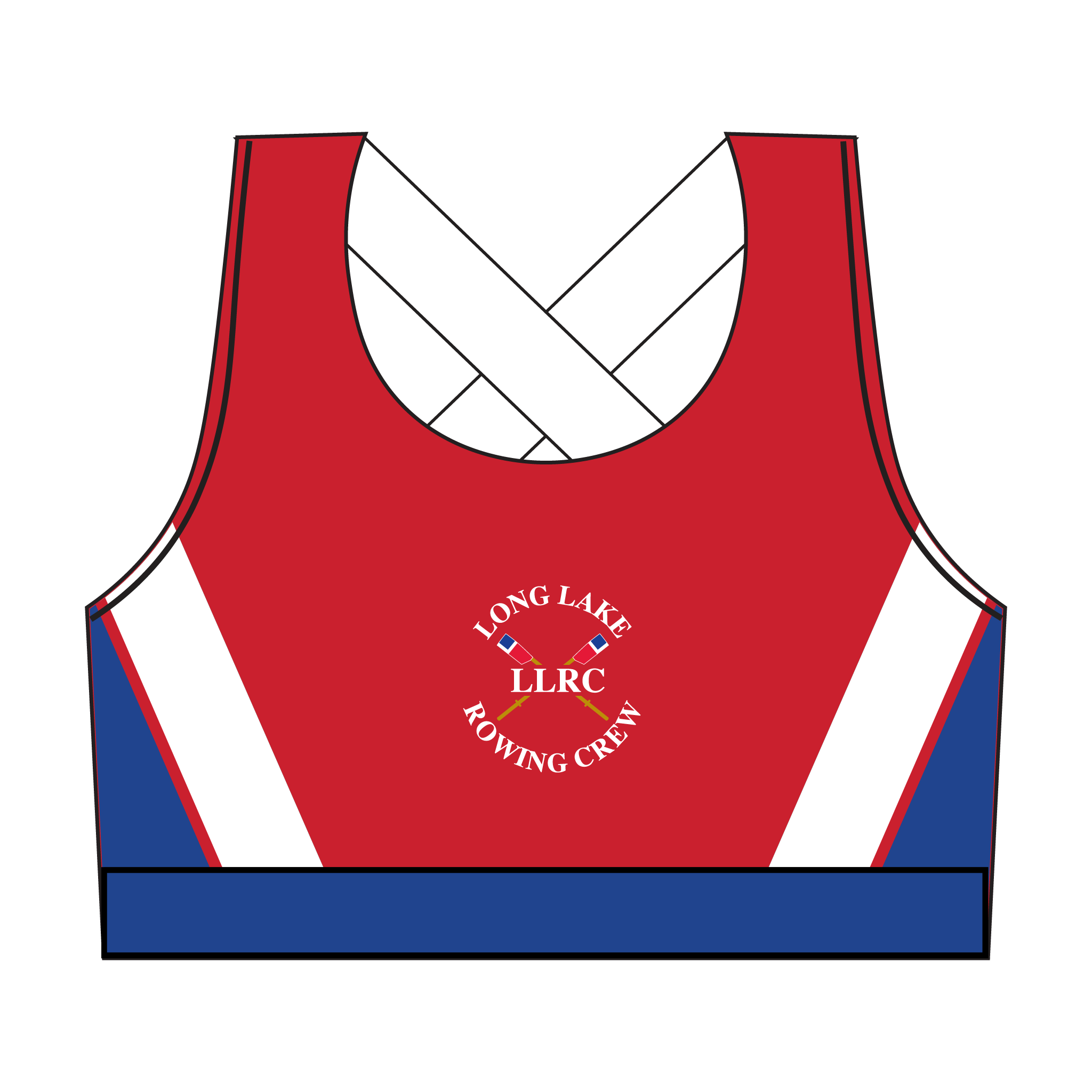 Long Lake Rowing Crew Sports Bra