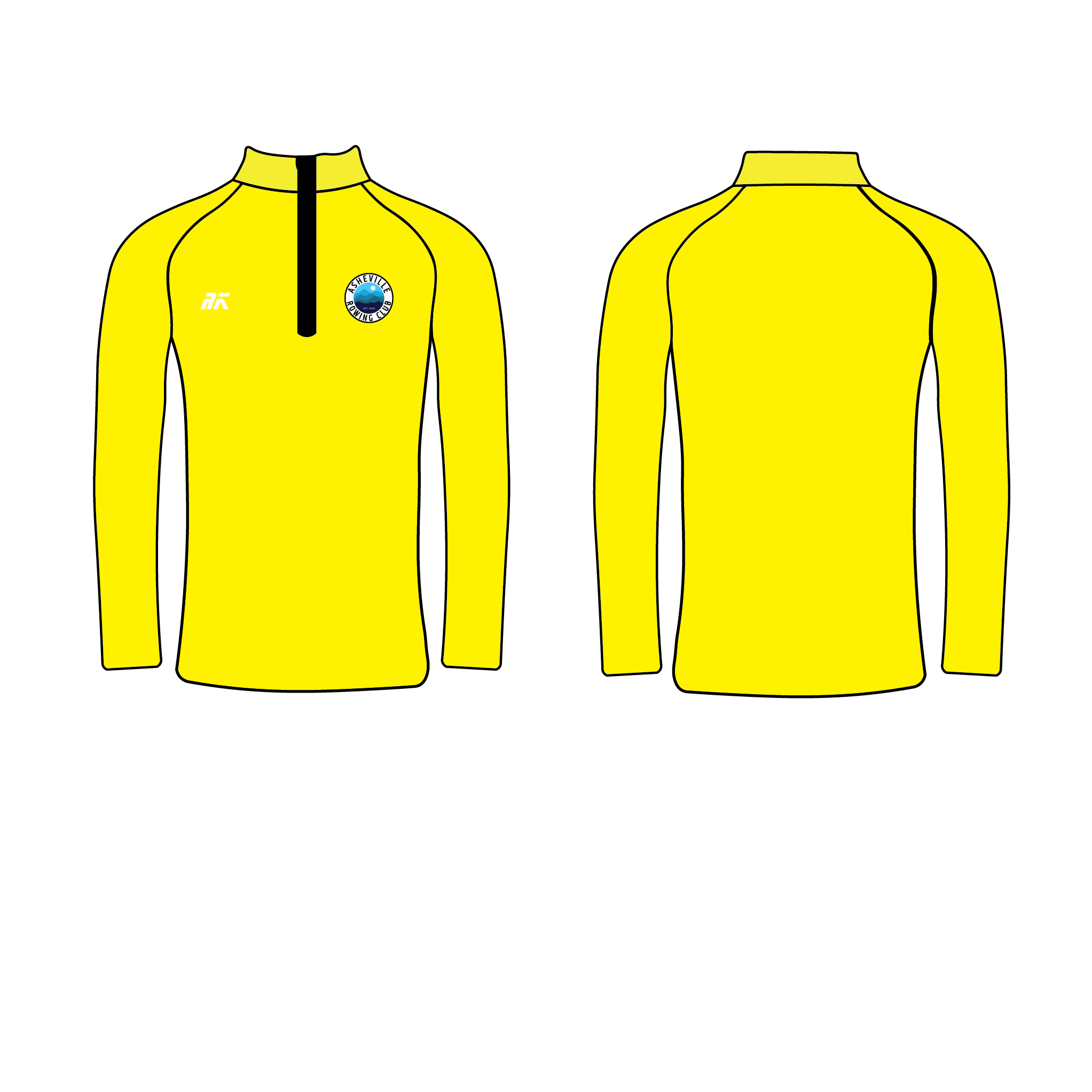 Asheville Rowing Club Hi-Vis Bespoke Q-Zip