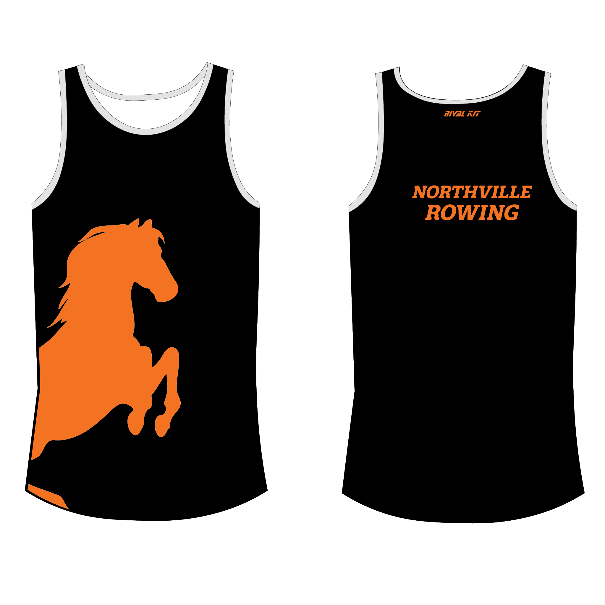 Northville Rowing Club Black Training Vest