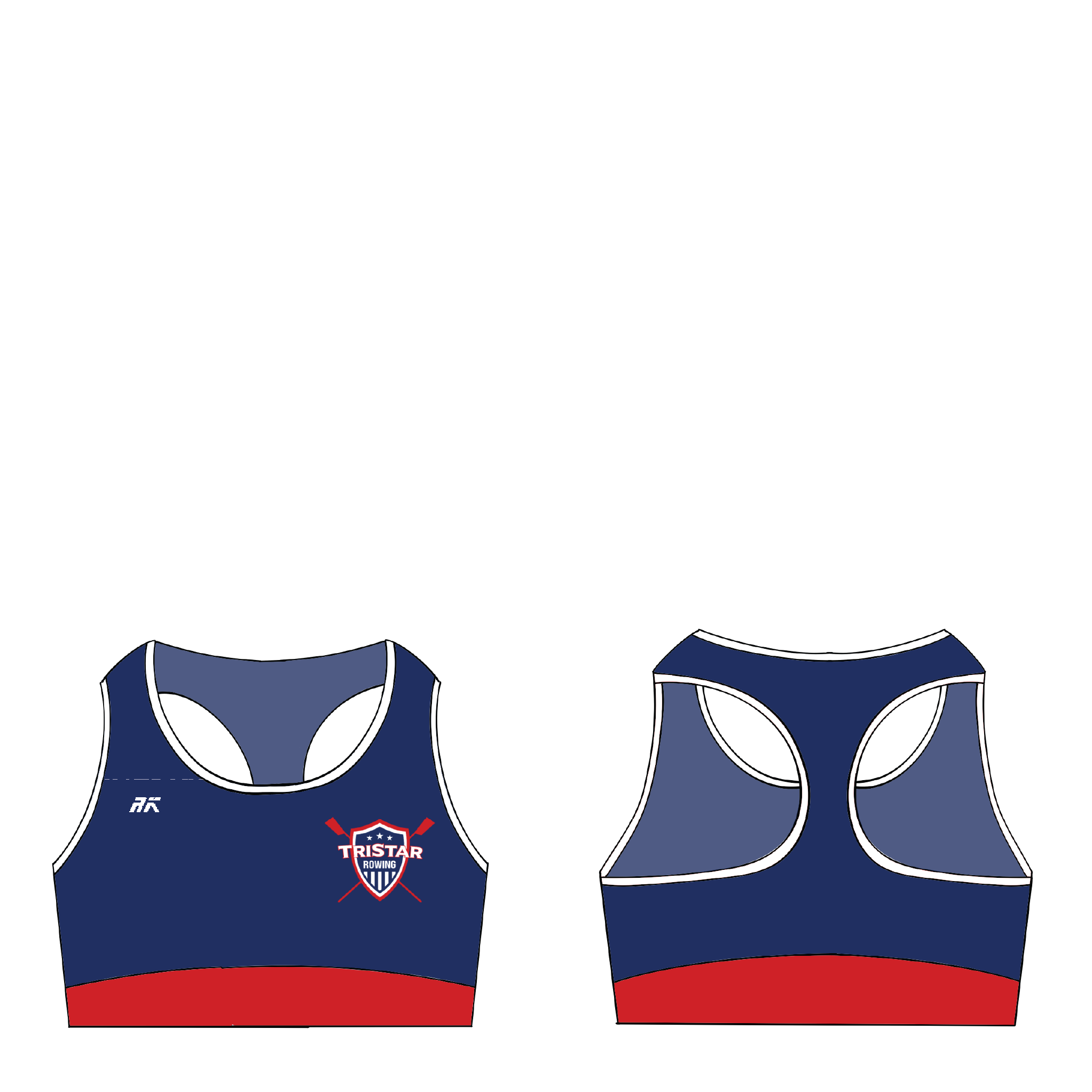 Tristar Rowing Blue Sports Bra