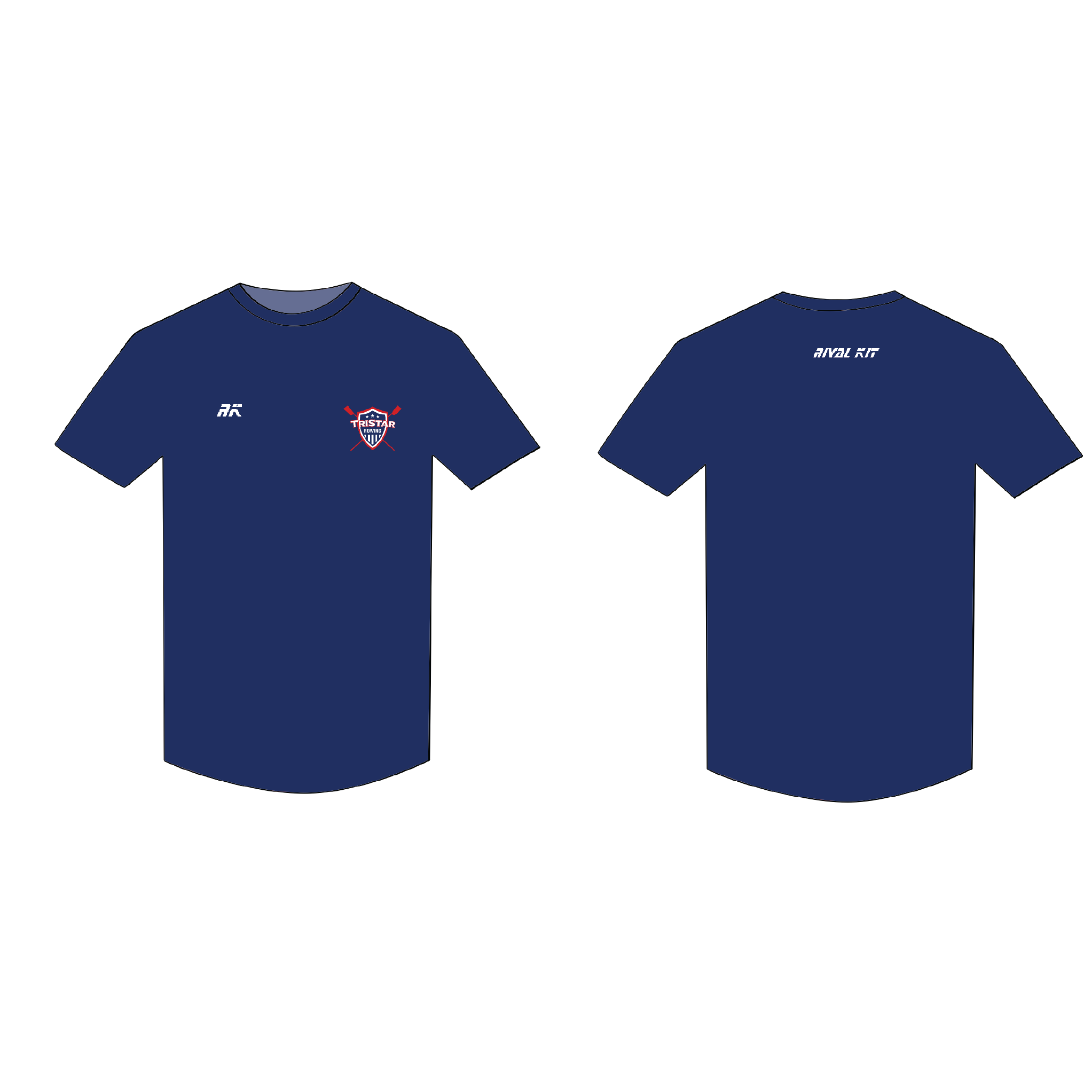 Tristar Rowing Navy Badge Gym T-shirt