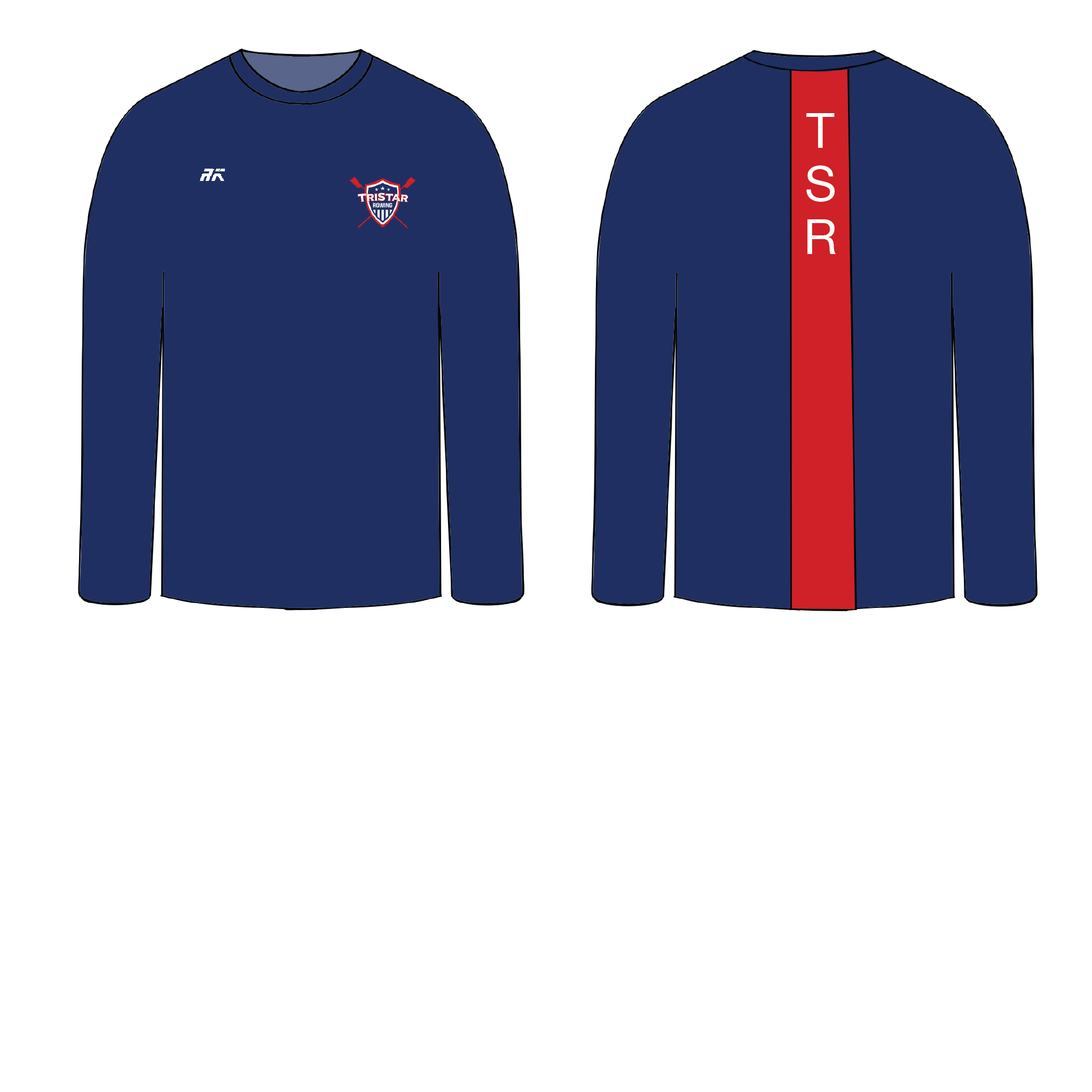Tristar Rowing Racing Long Sleeve Gym T-Shirt