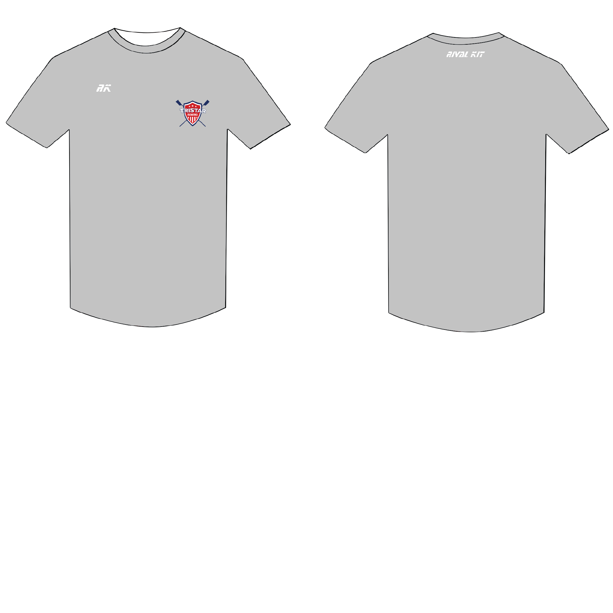 Tristar Rowing Grey Badge Gym T-shirt