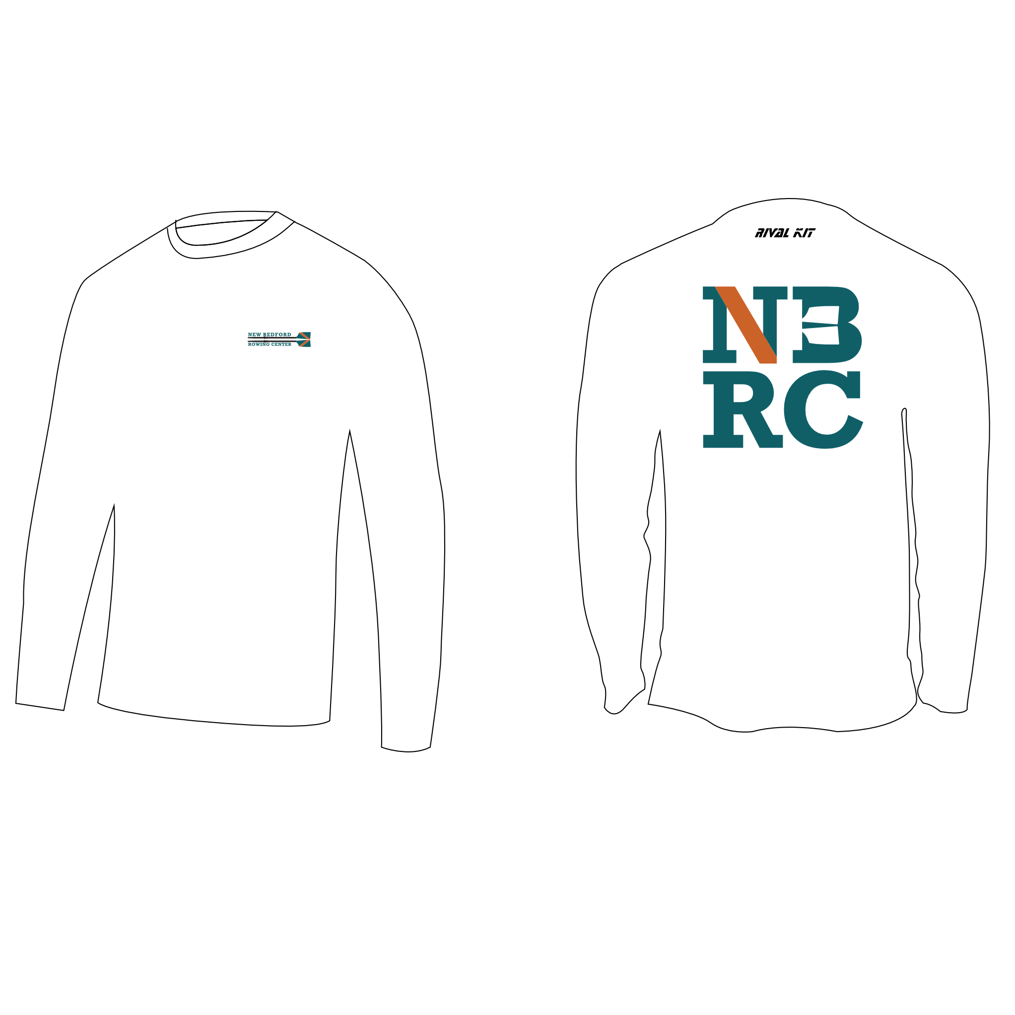 New Bedford Rowing Center 201 Long sleeve Gym T