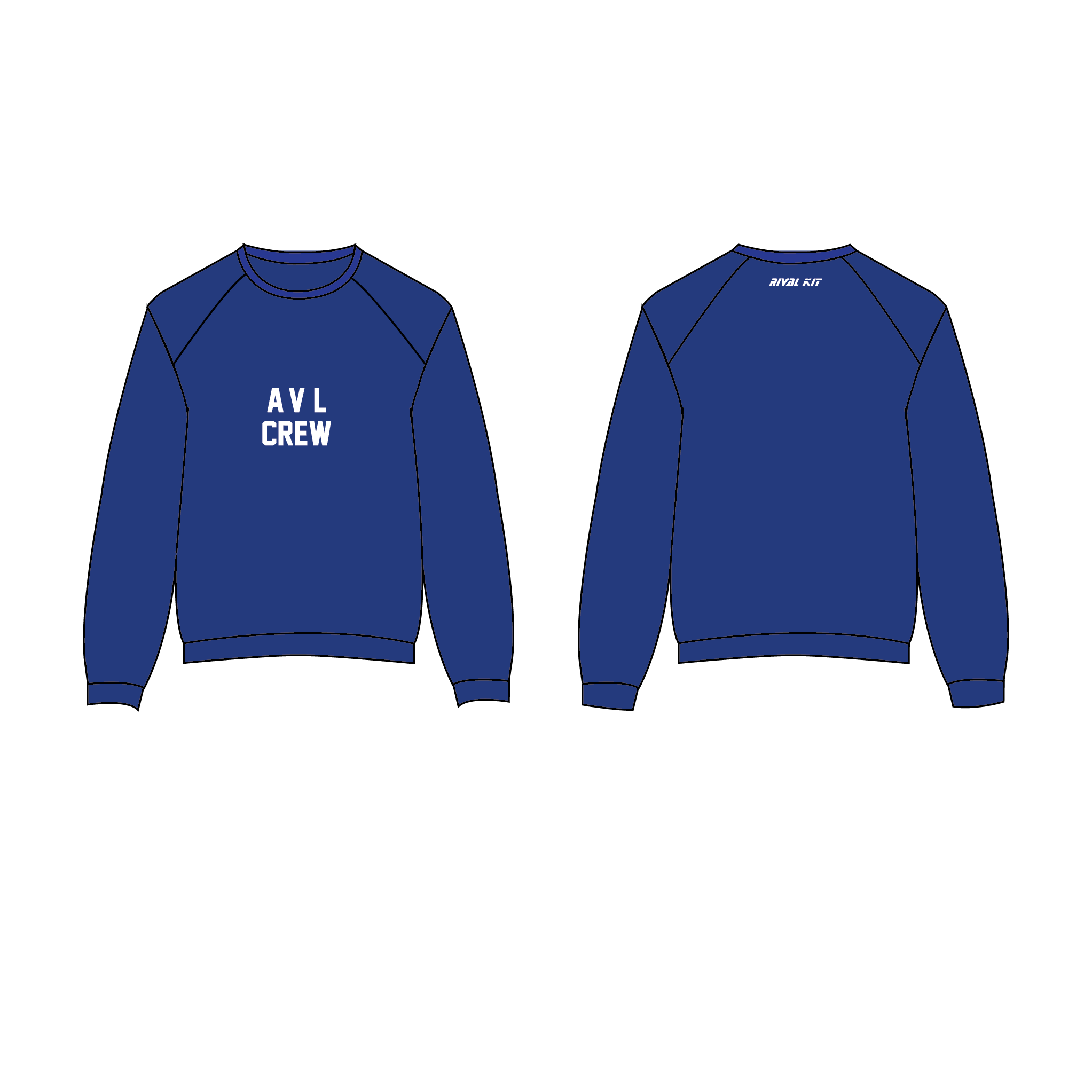 Asheville Rowing Club Blue Sweatshirt