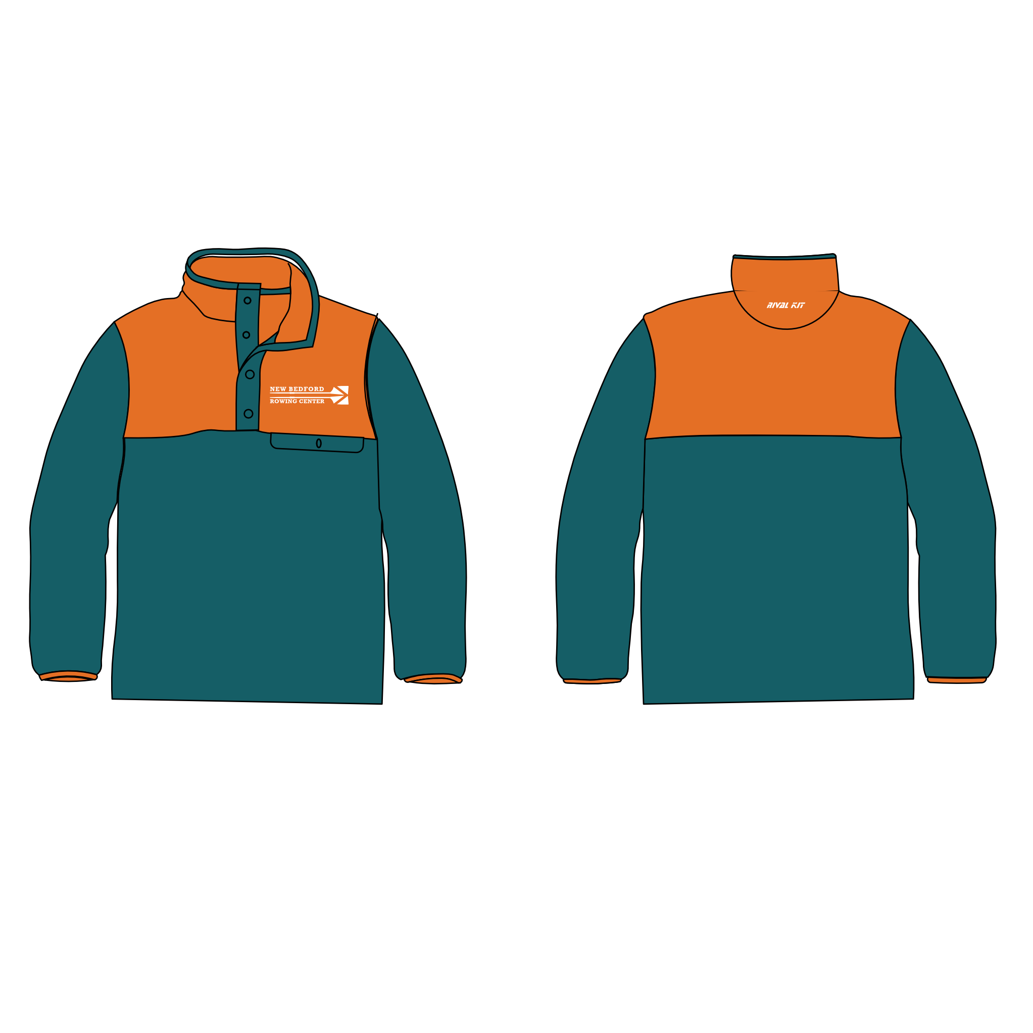 New Bedford Rowing Center pocket fleece