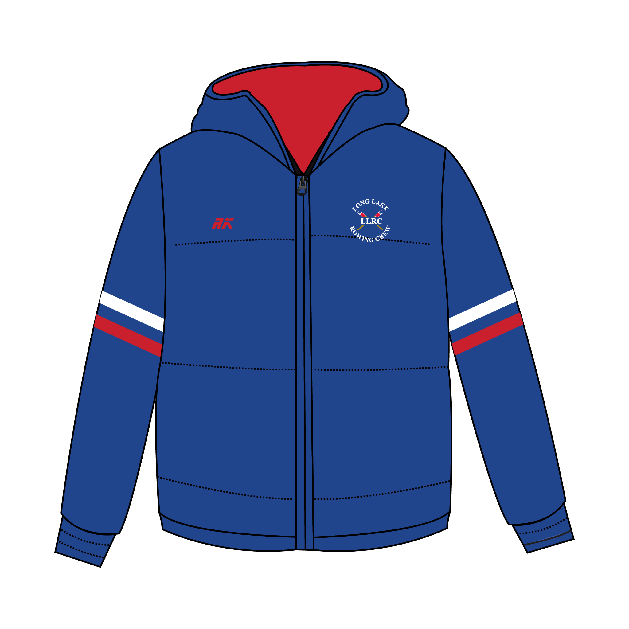 Long Lake Rowing Crew Puffa Jacket
