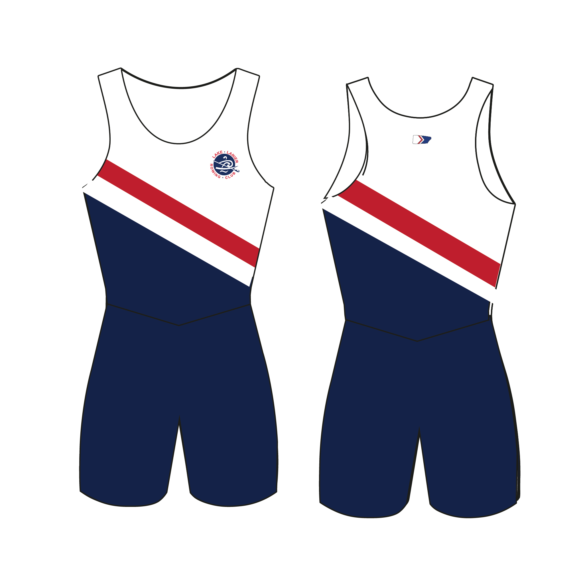 Lake Lanier Rowing Stripe AIO