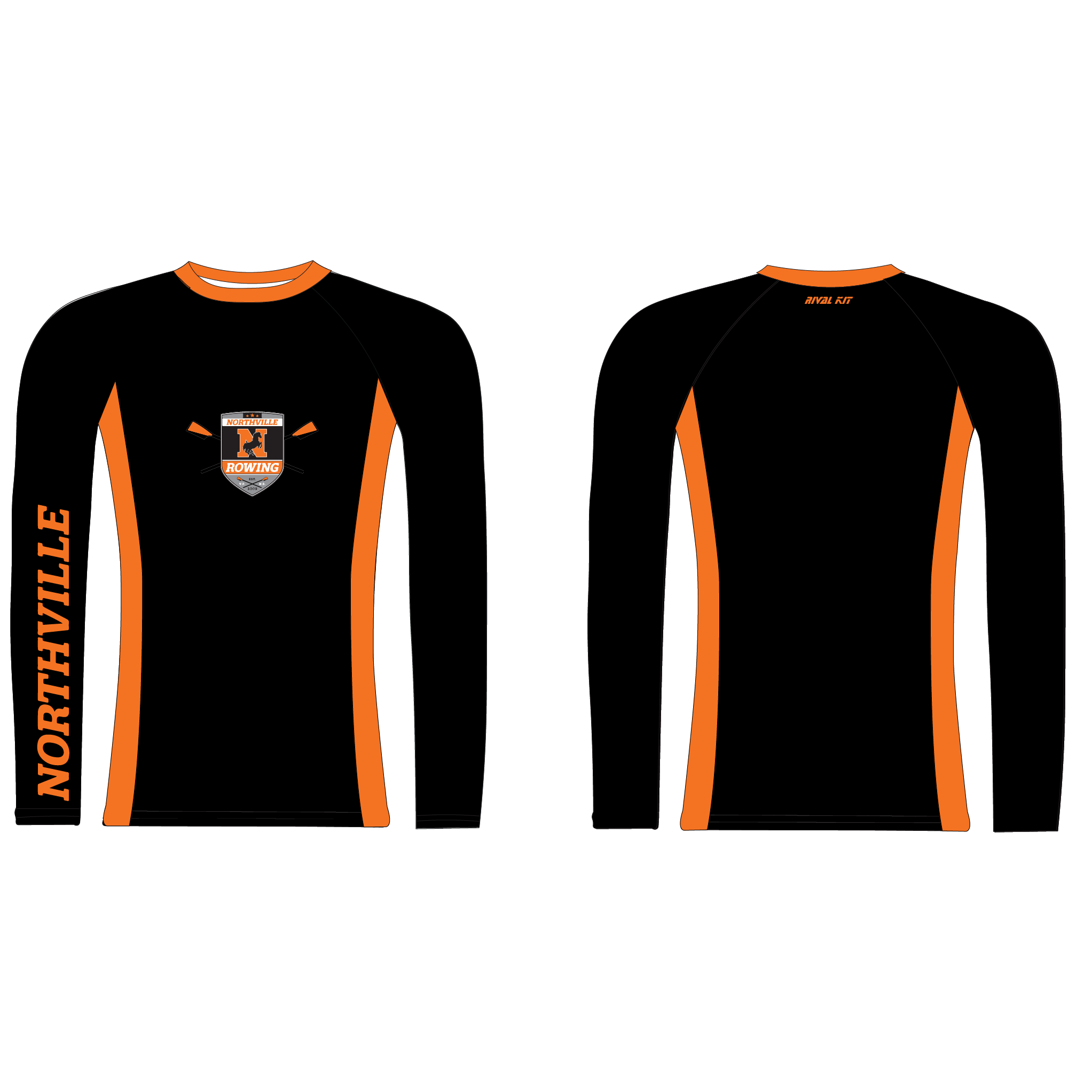 Northville Rowing Club JV/Varsity and Novice Long Sleeve Base-Layer