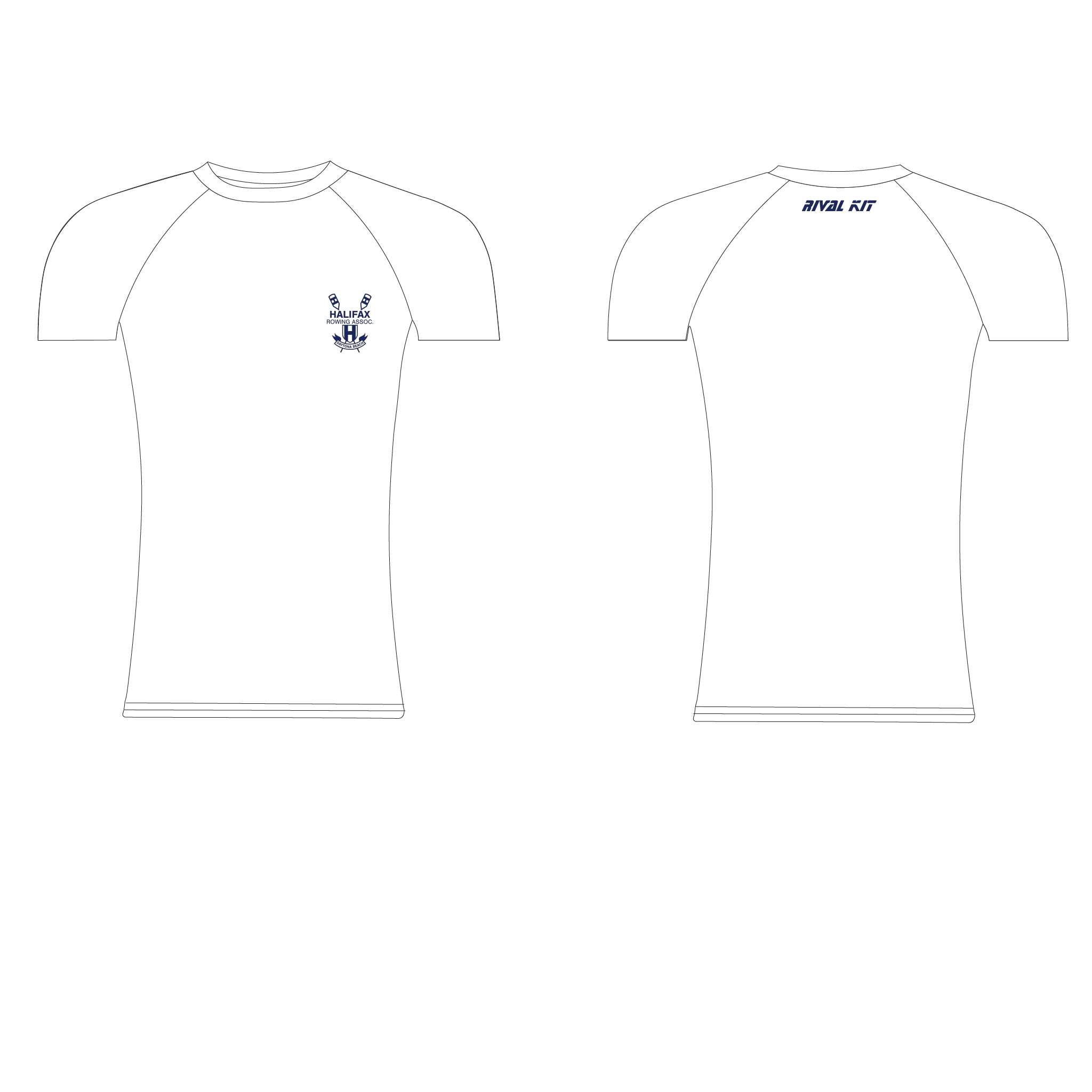 Halifax Rowing White Short Sleeve Base-Layer