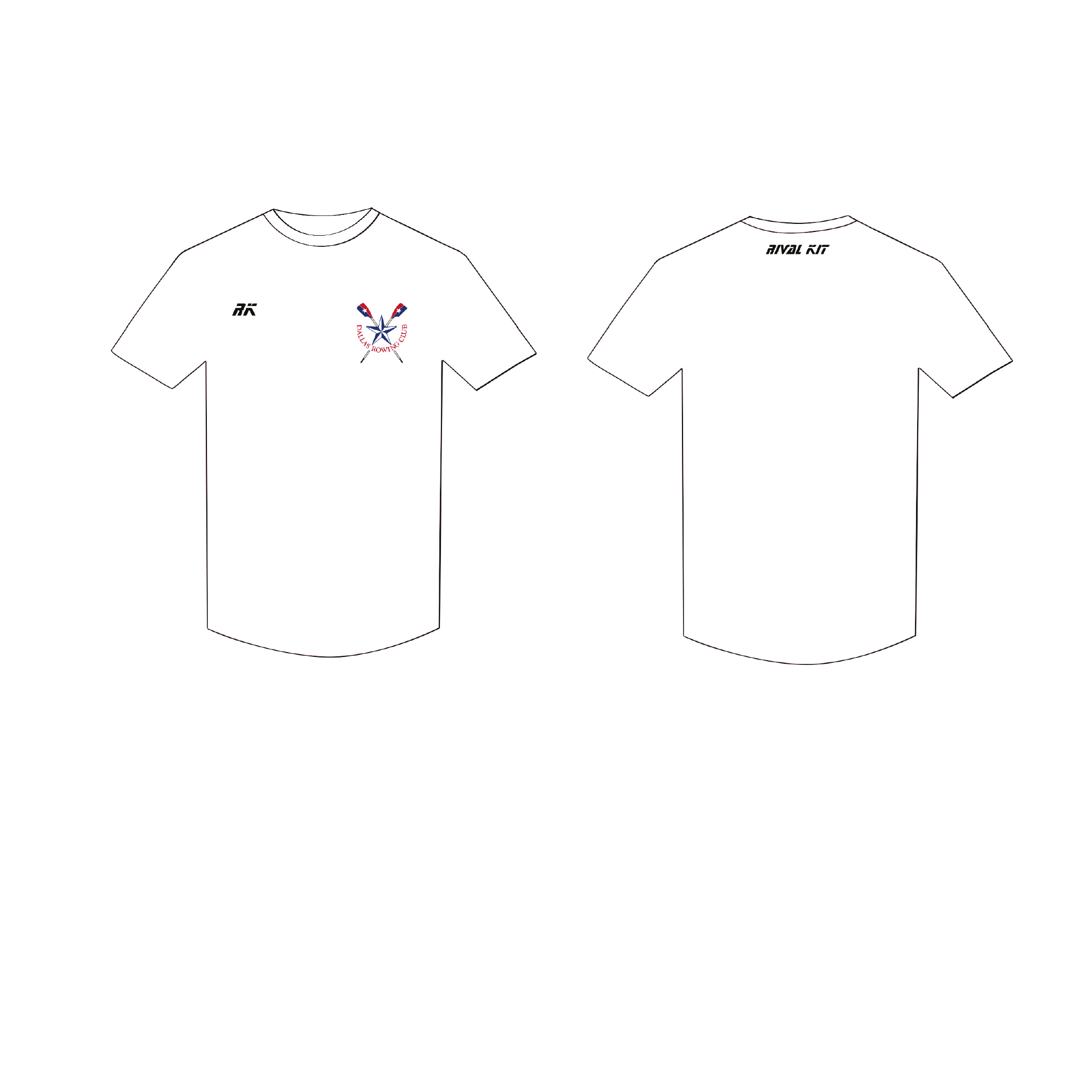 DALLAS WHITE Gym T-shirt