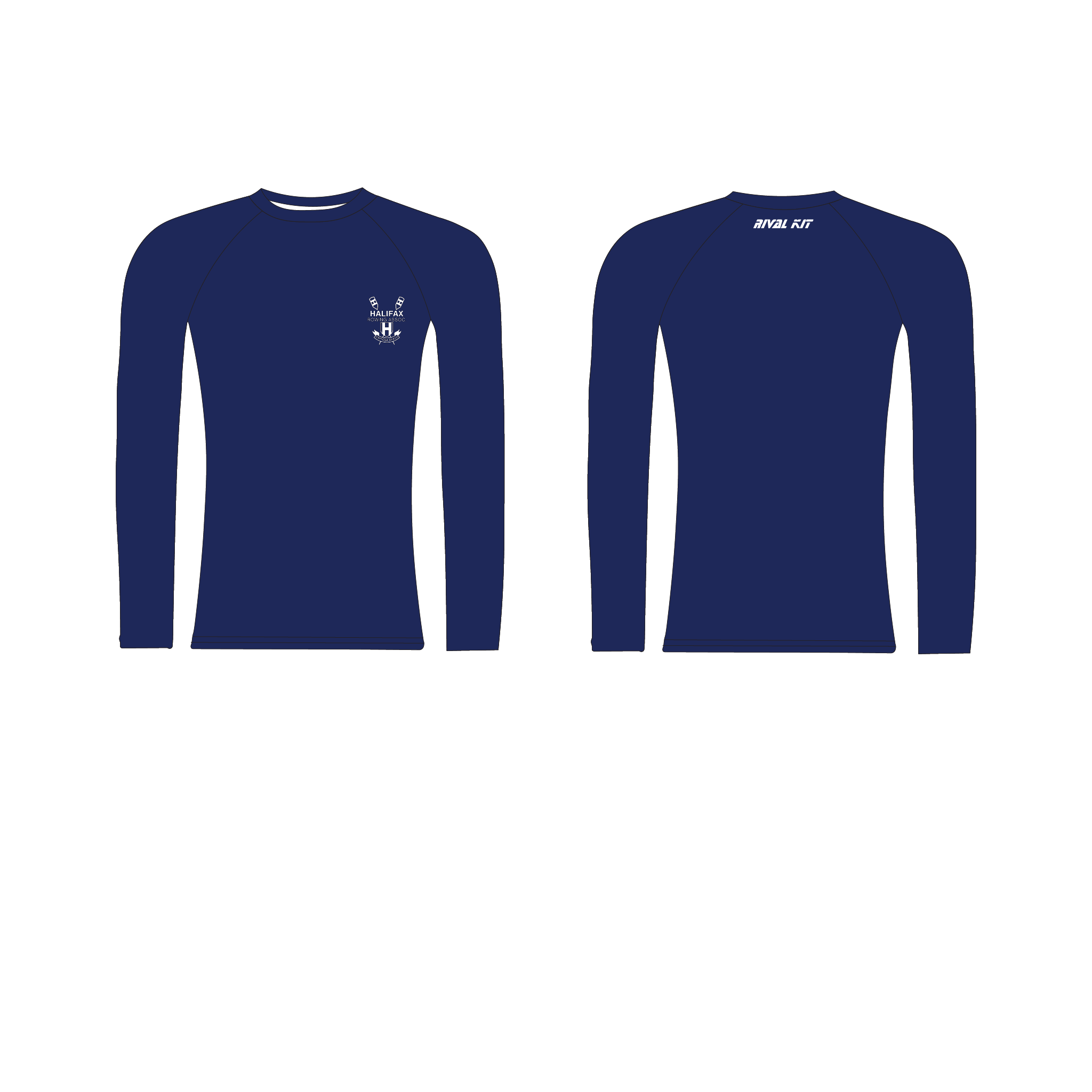 Halifax Rowing Long Blue Sleeve Base-Layer