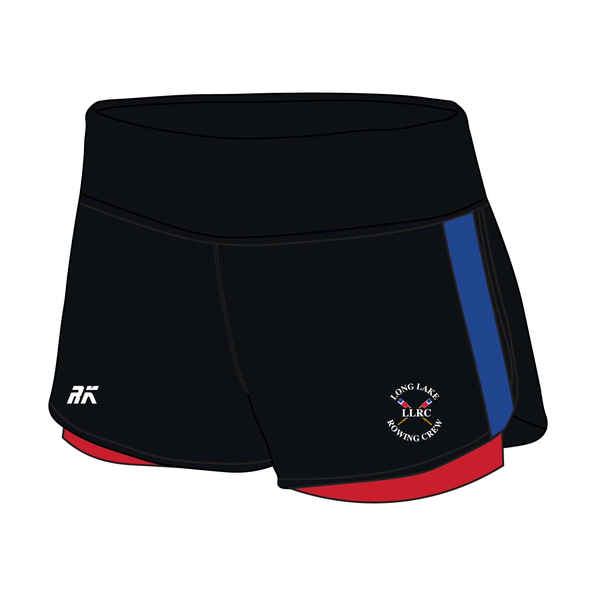 Long Lake Rowing Crew Female Gym Shorts