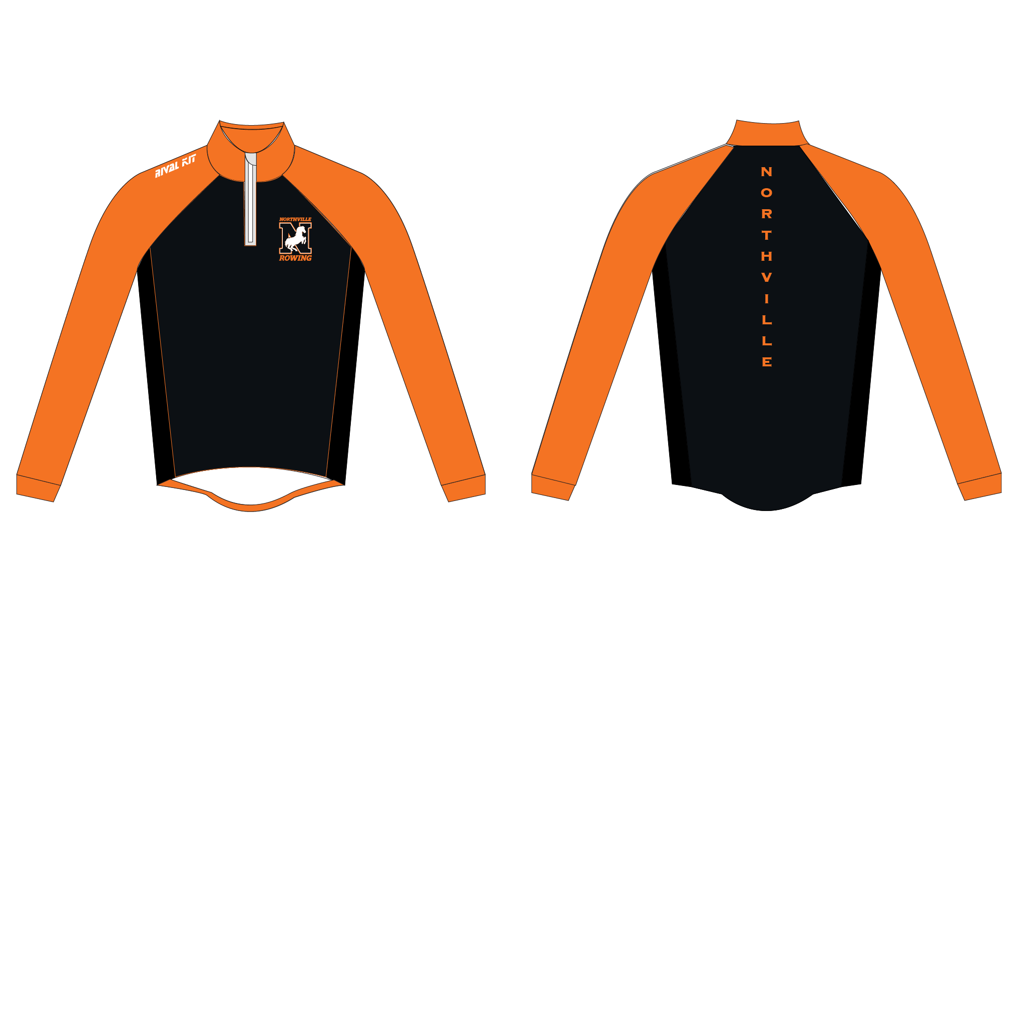 Northville Rowing Club JV/Varsity and Novice Splash  Jacket