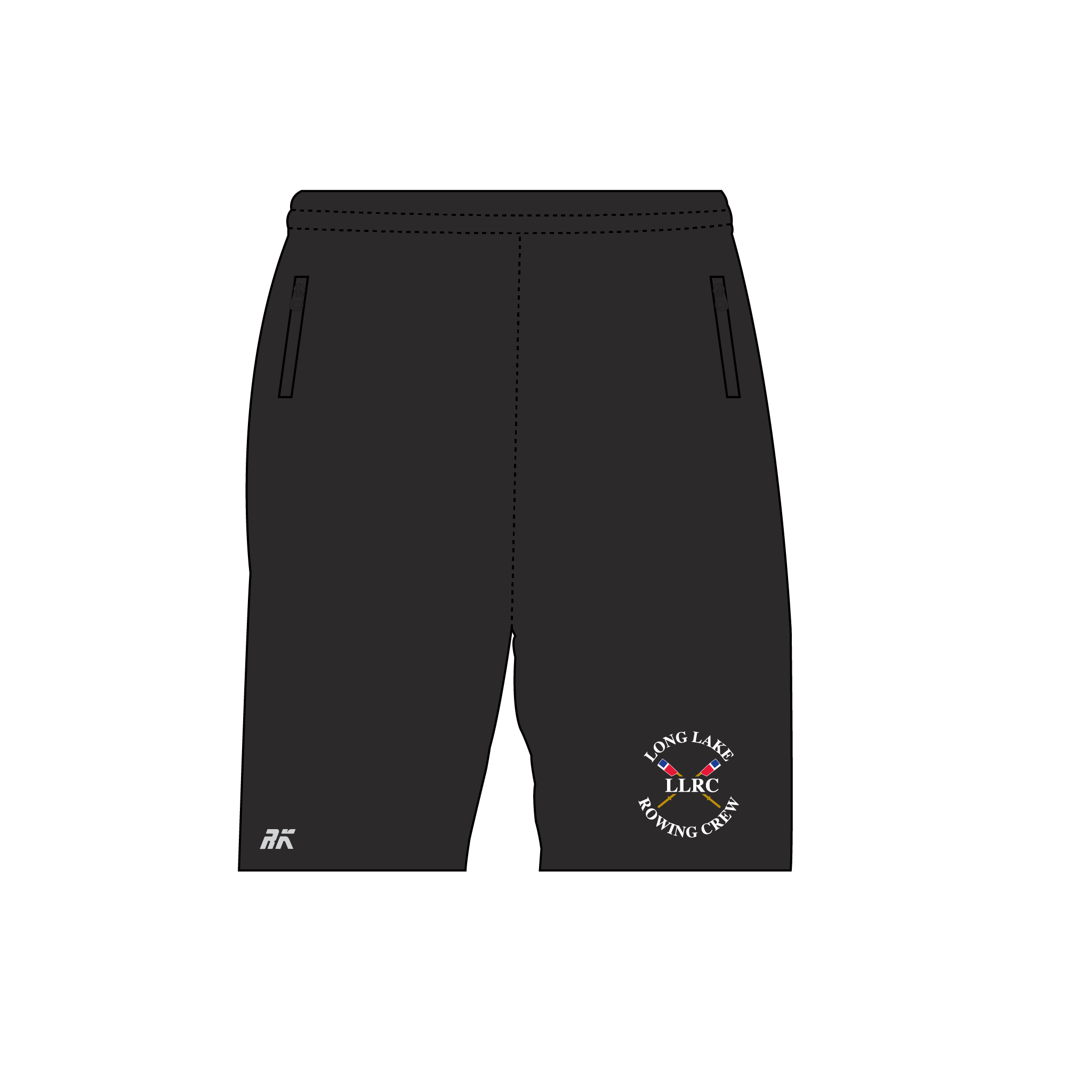 Long Lake Rowing Crew Male Gym Shorts