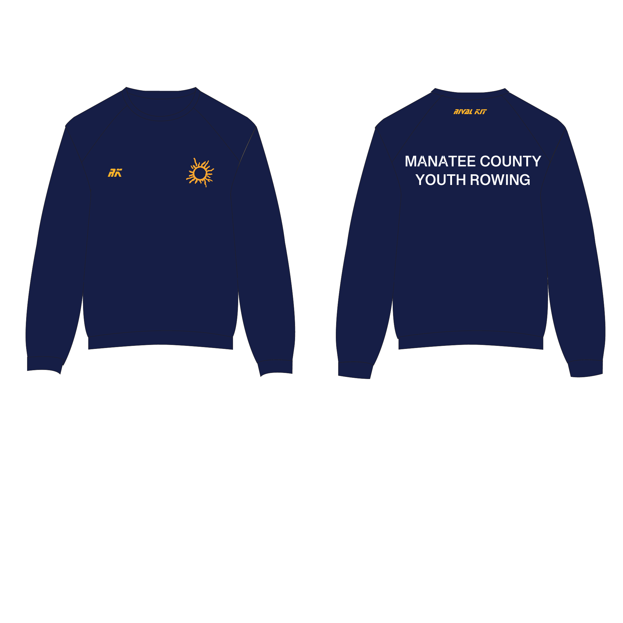 Manatee County Youth Rowing Navy Sweatshirt