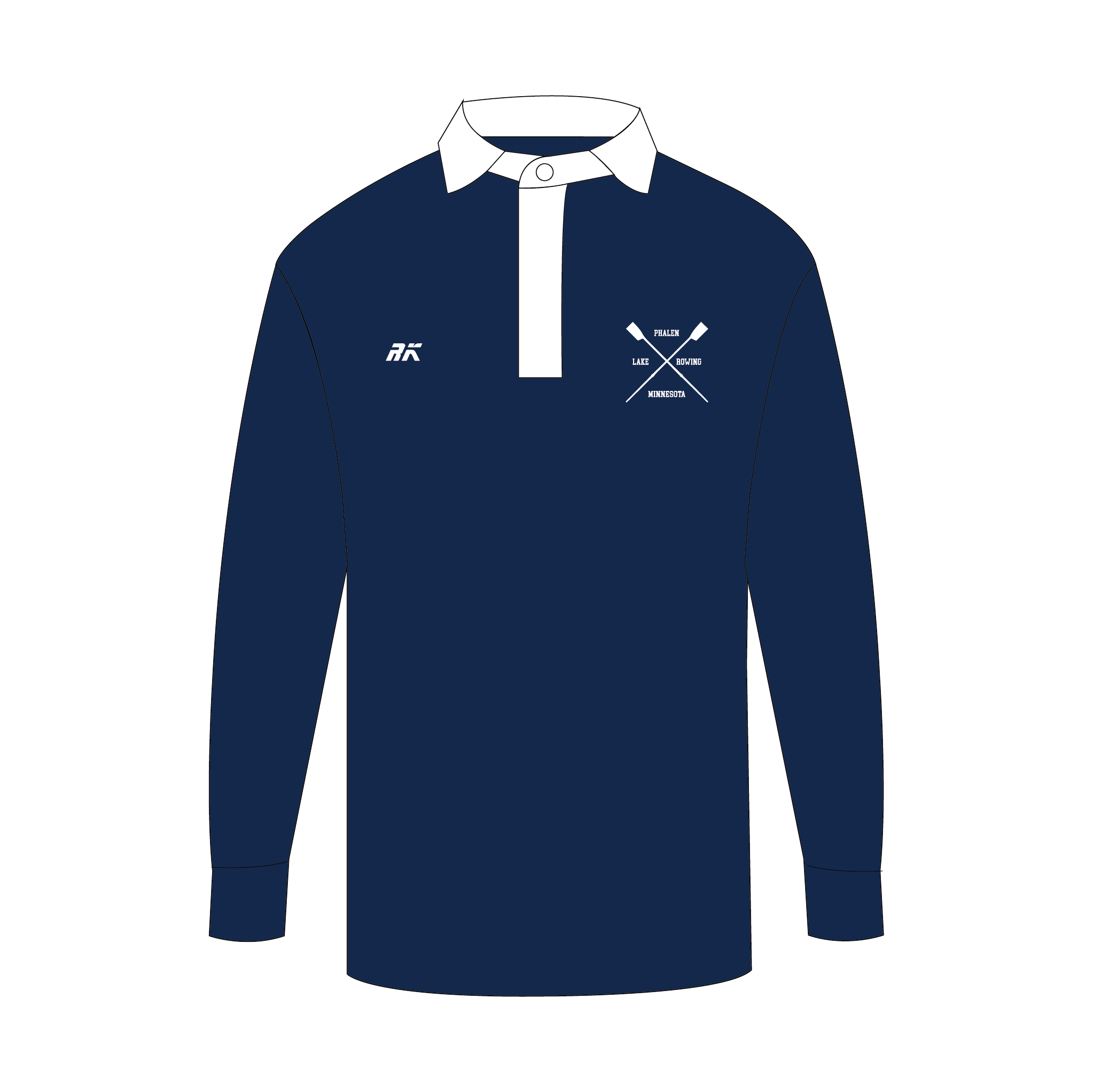Lake Phalen Rowing Navy Rugby Shirt