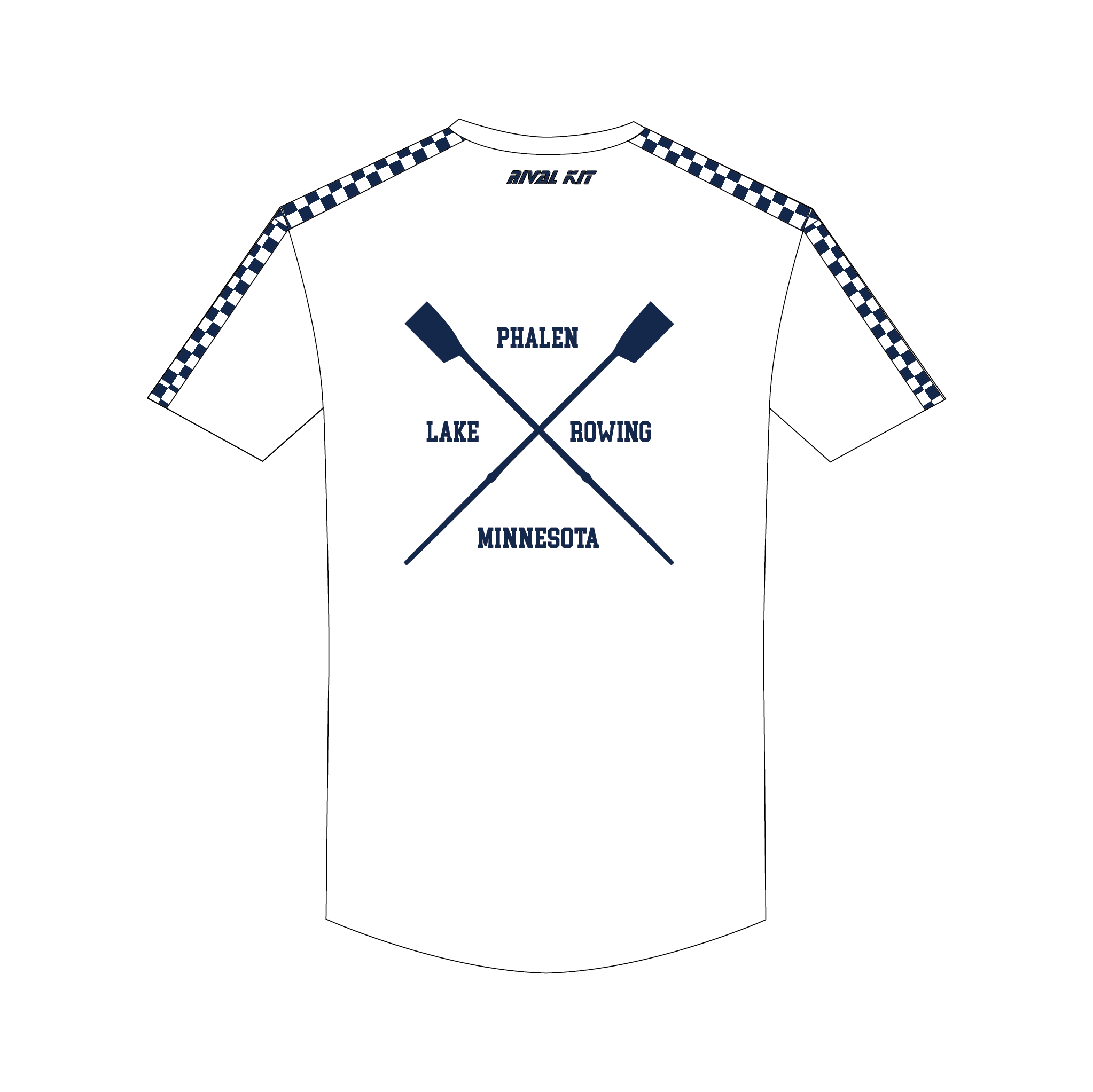 Lake Phalen Rowing Checked Bespoke Gym T-Shirt