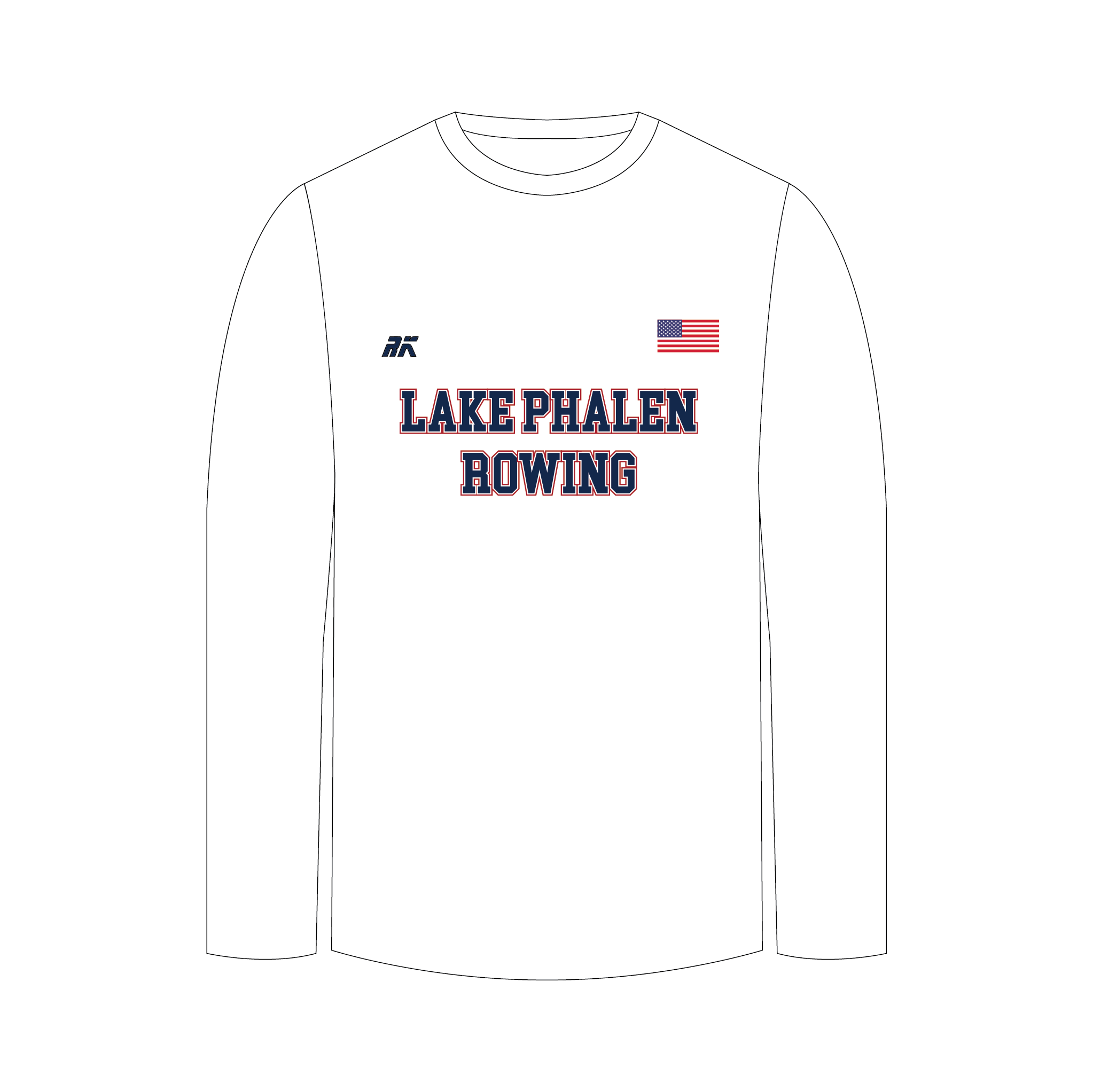 Lake Phalen Rowing Bespoke Long Sleeve Gym T-Shirt