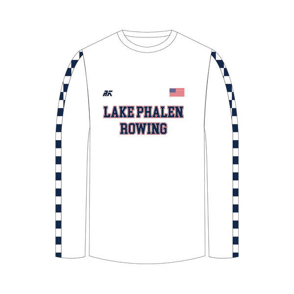 Lake Phalen Rowing Checked Bespoke Long Sleeve Gym T-Shirt